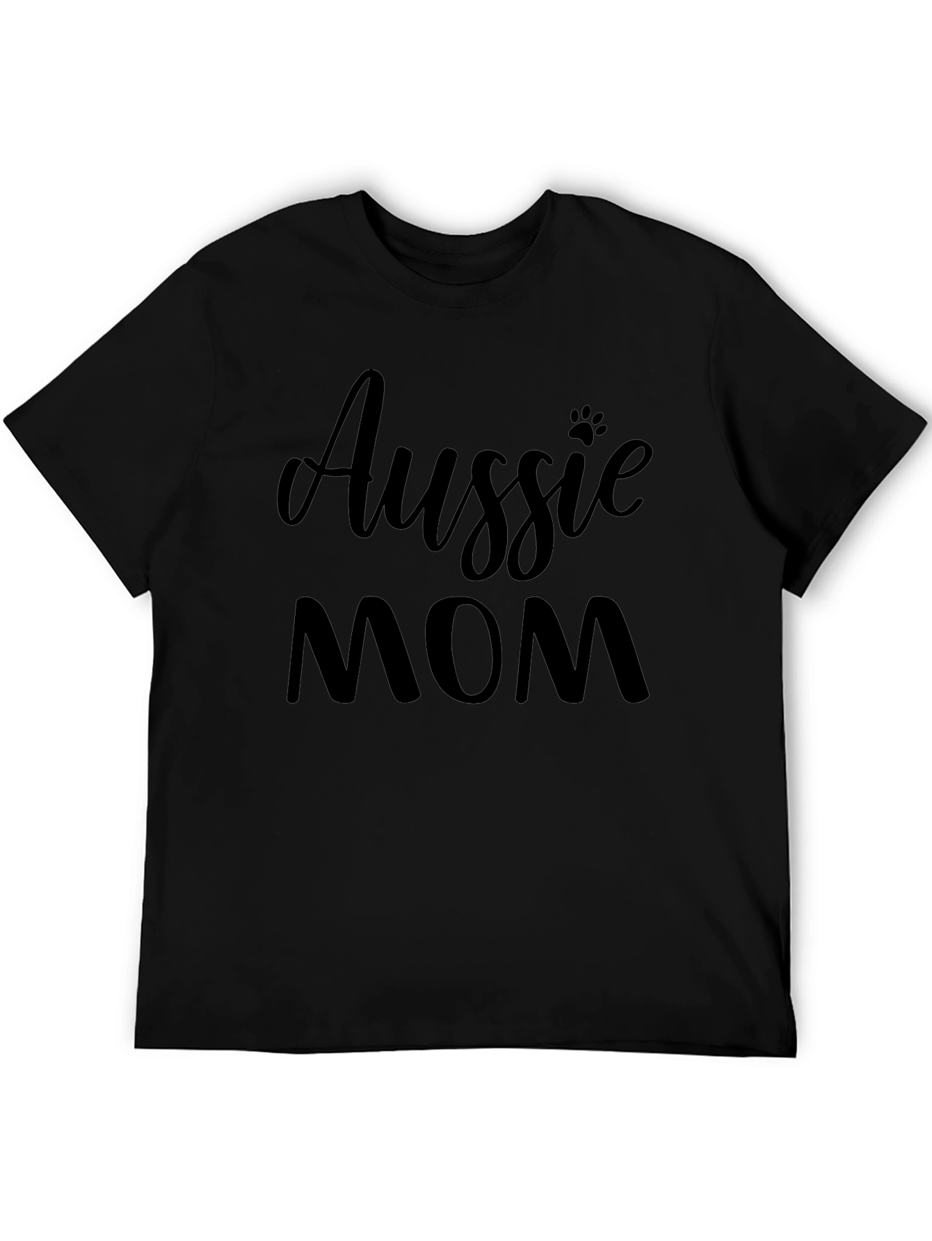 Aussie Mom Black T-Shirt
