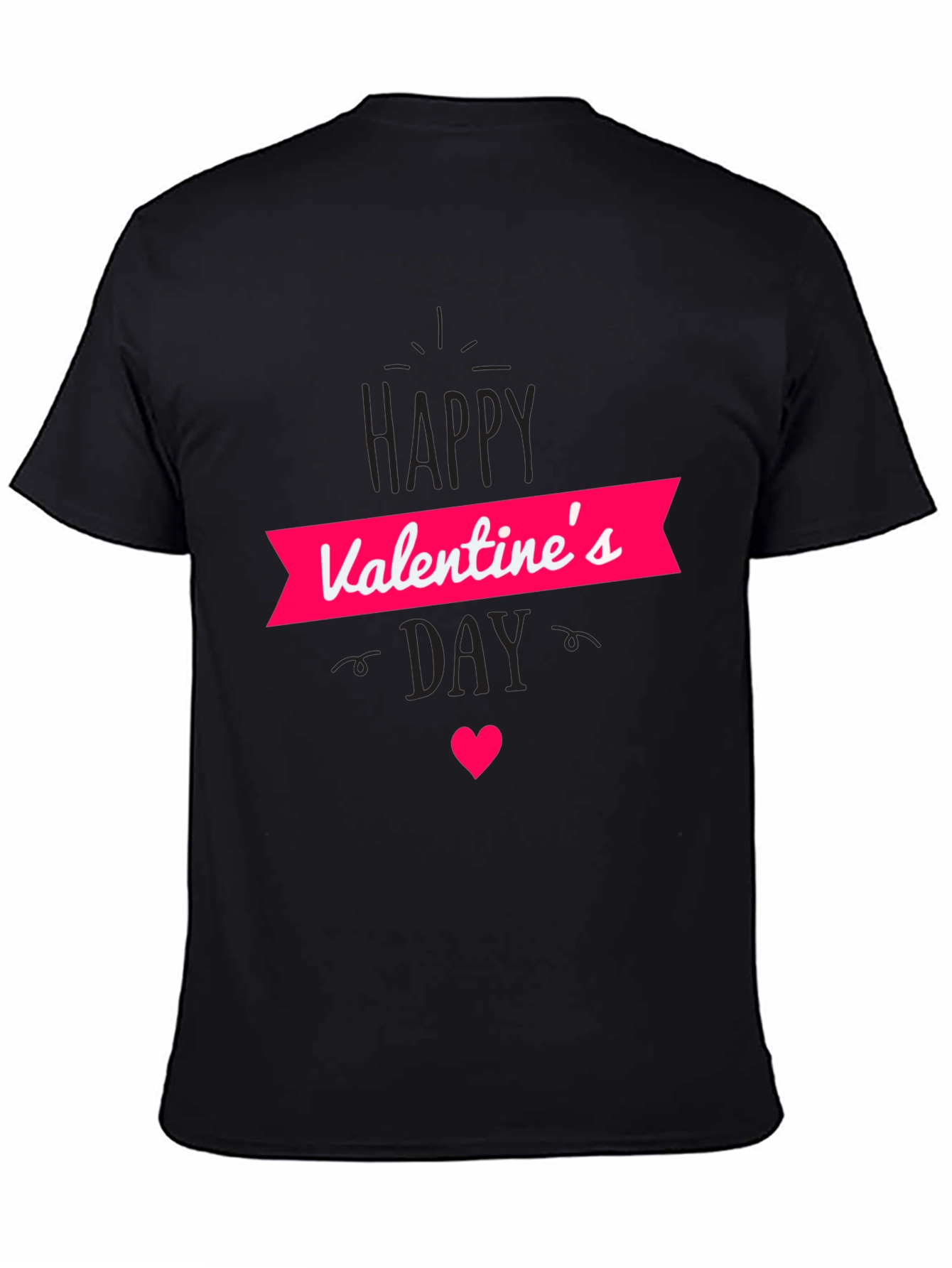 Valentines Day T-Shirt - Black Graphic Tee