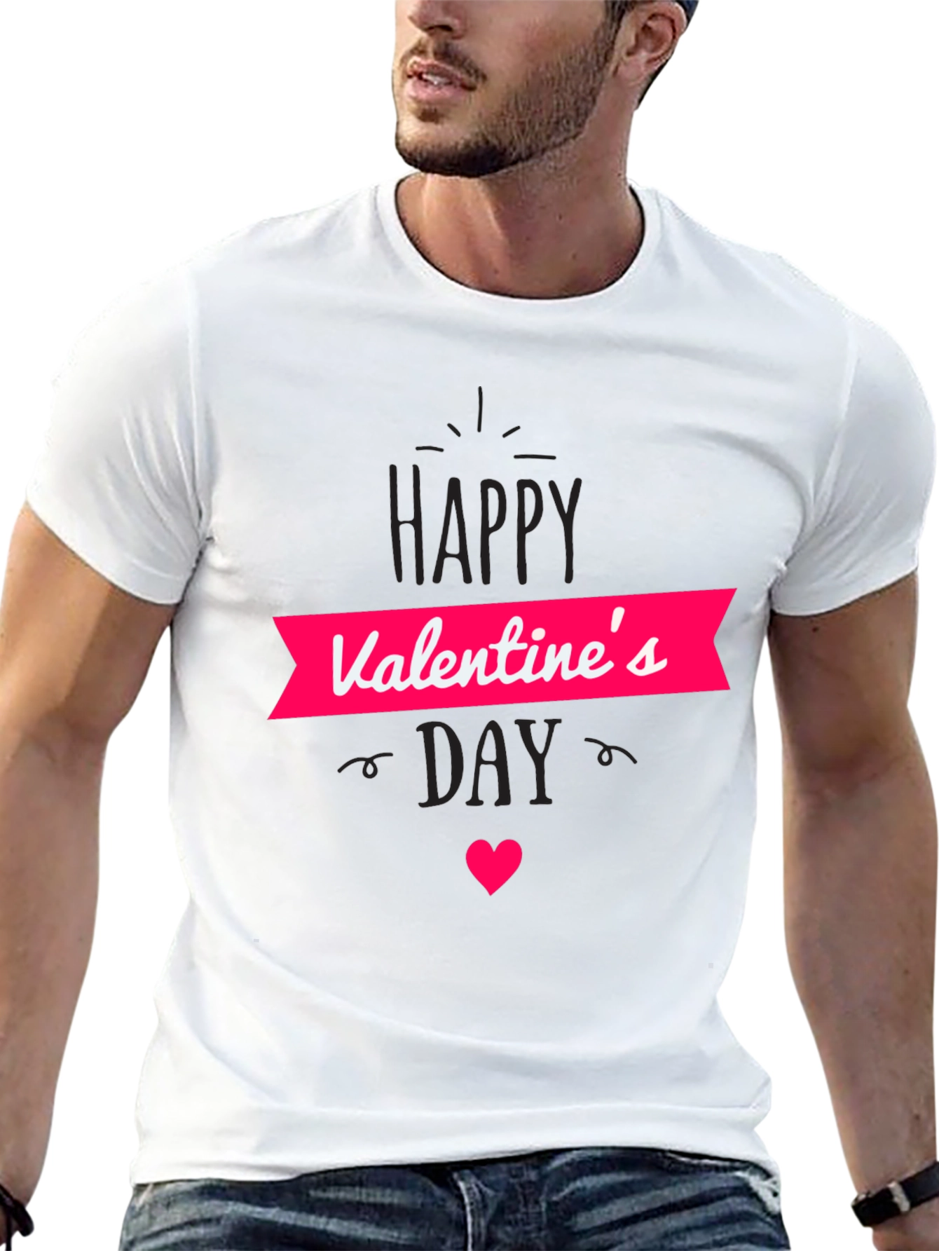 Valentines Day T-Shirt - Black Graphic Tee