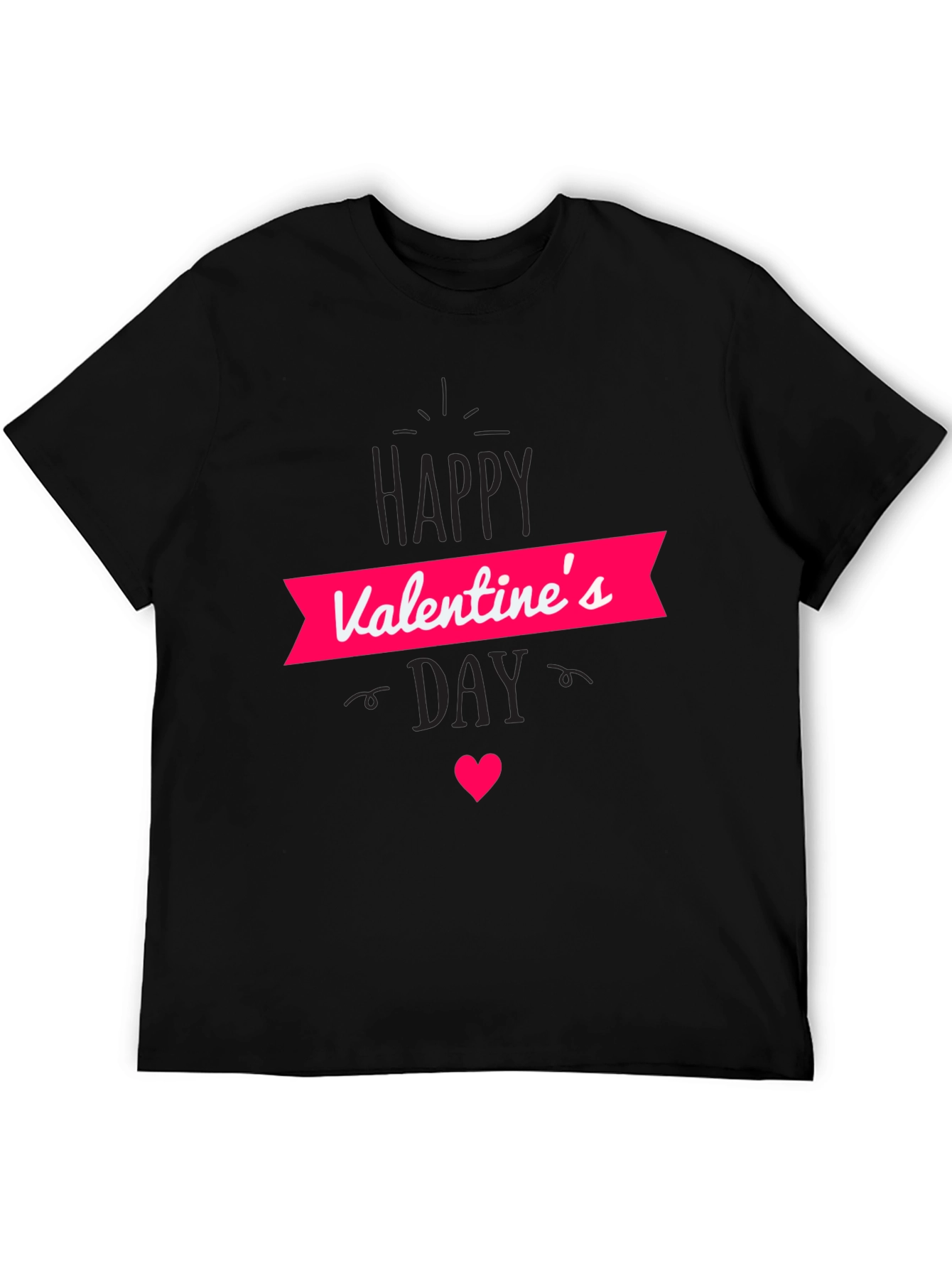 Valentines Day T-Shirt - Black Graphic Tee
