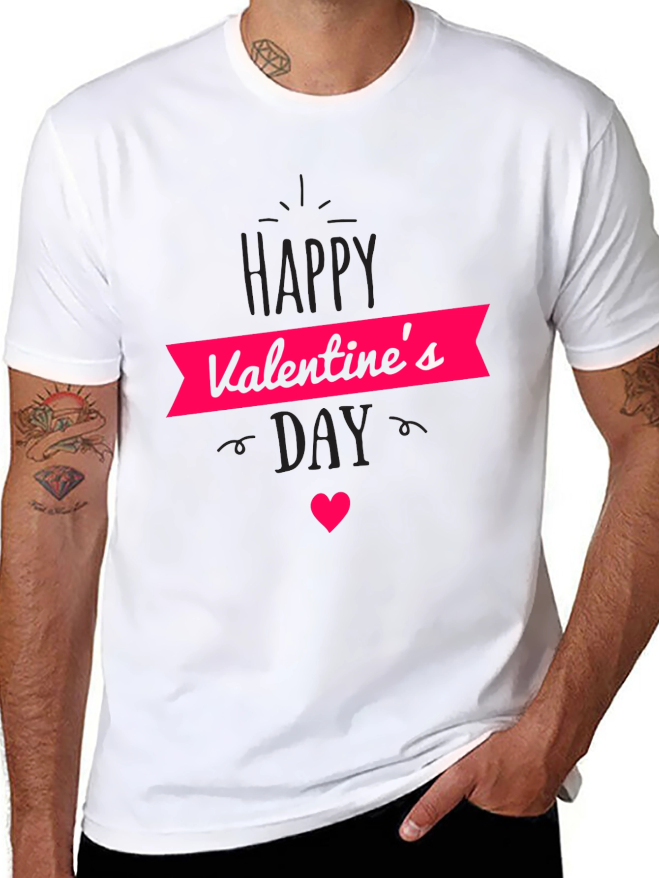 Valentines Day T-Shirt - Black Graphic Tee