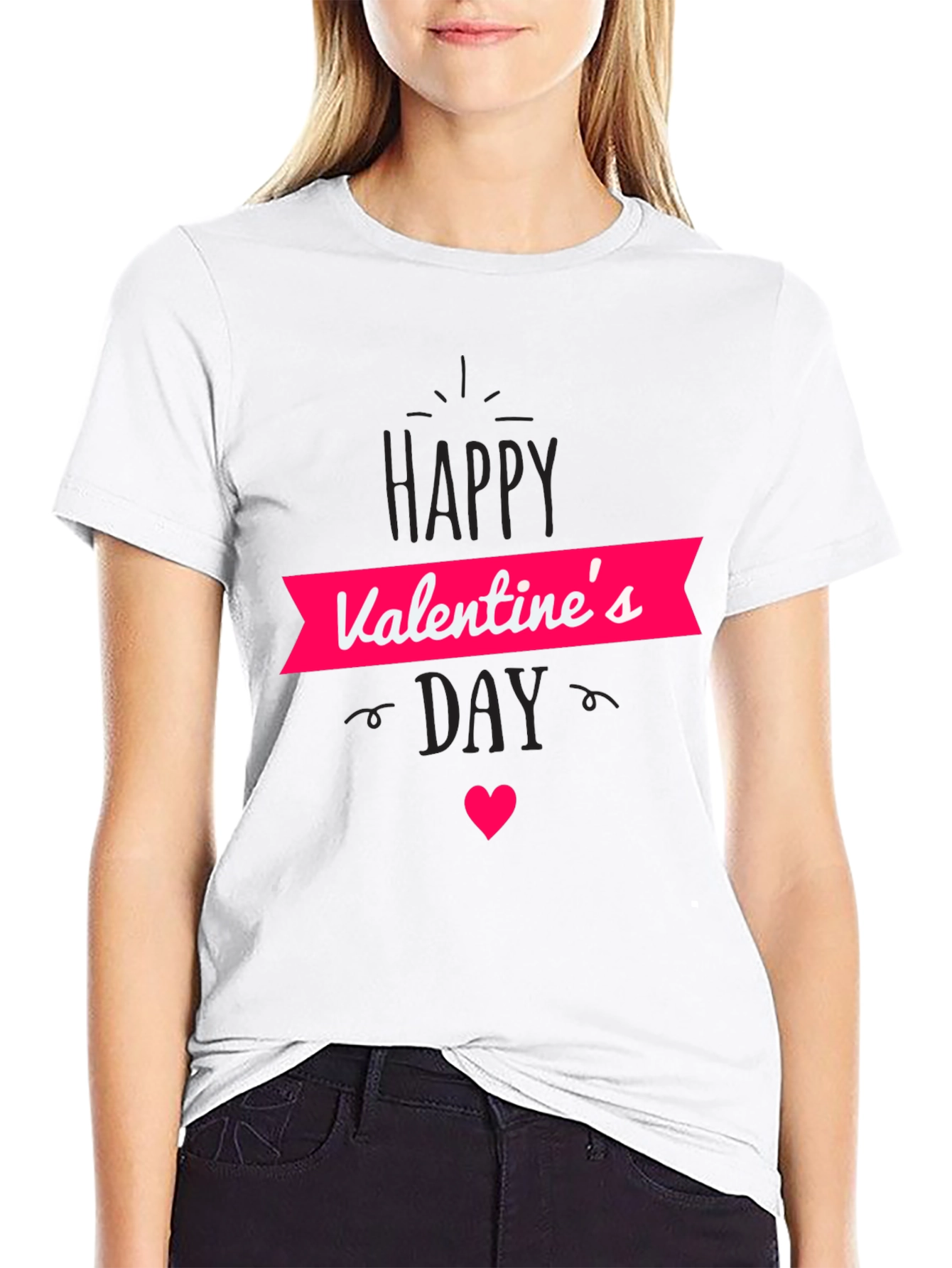 Valentines Day T-Shirt - Black Graphic Tee