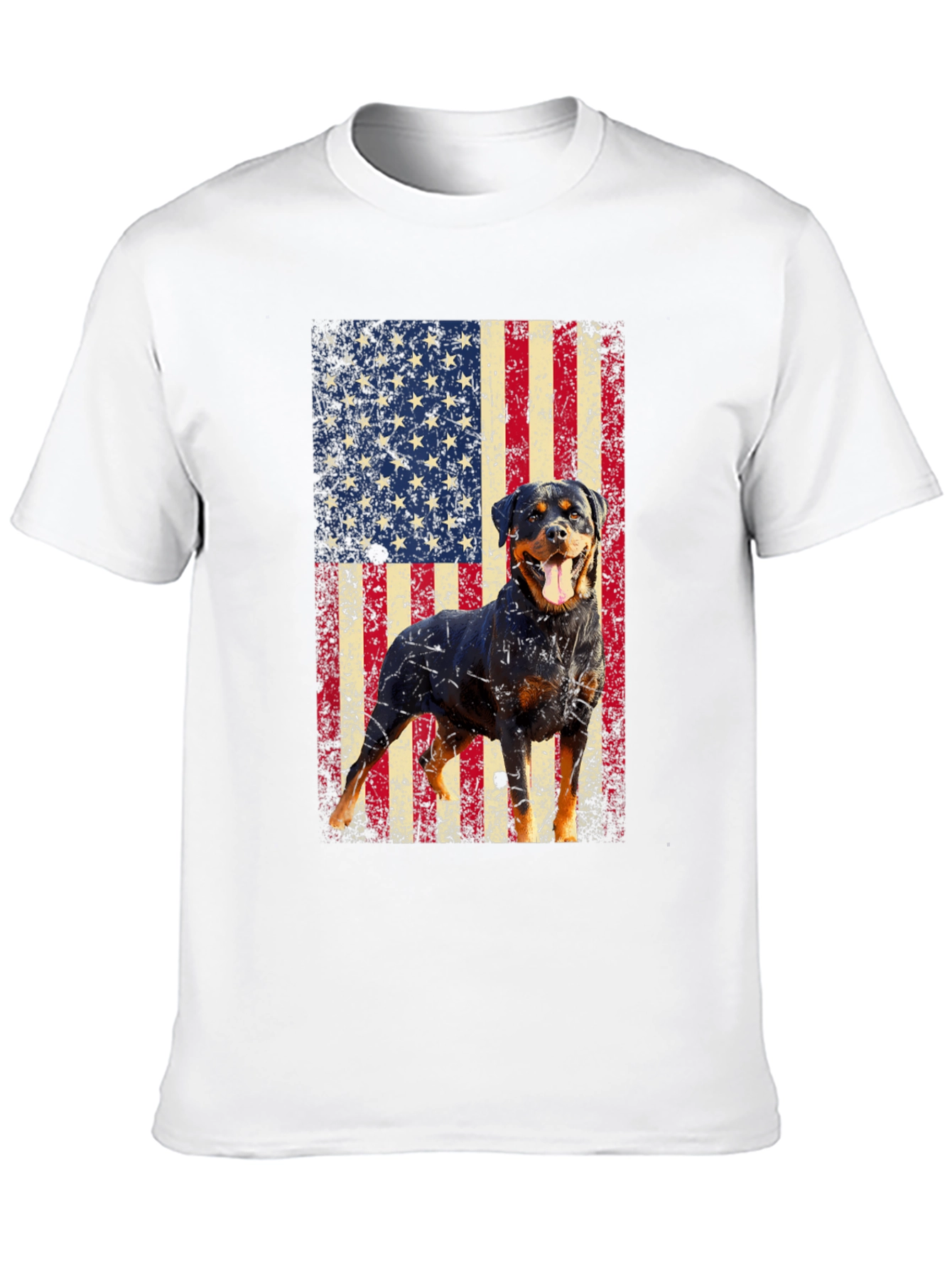 Rottweiler American Flag T-Shirt