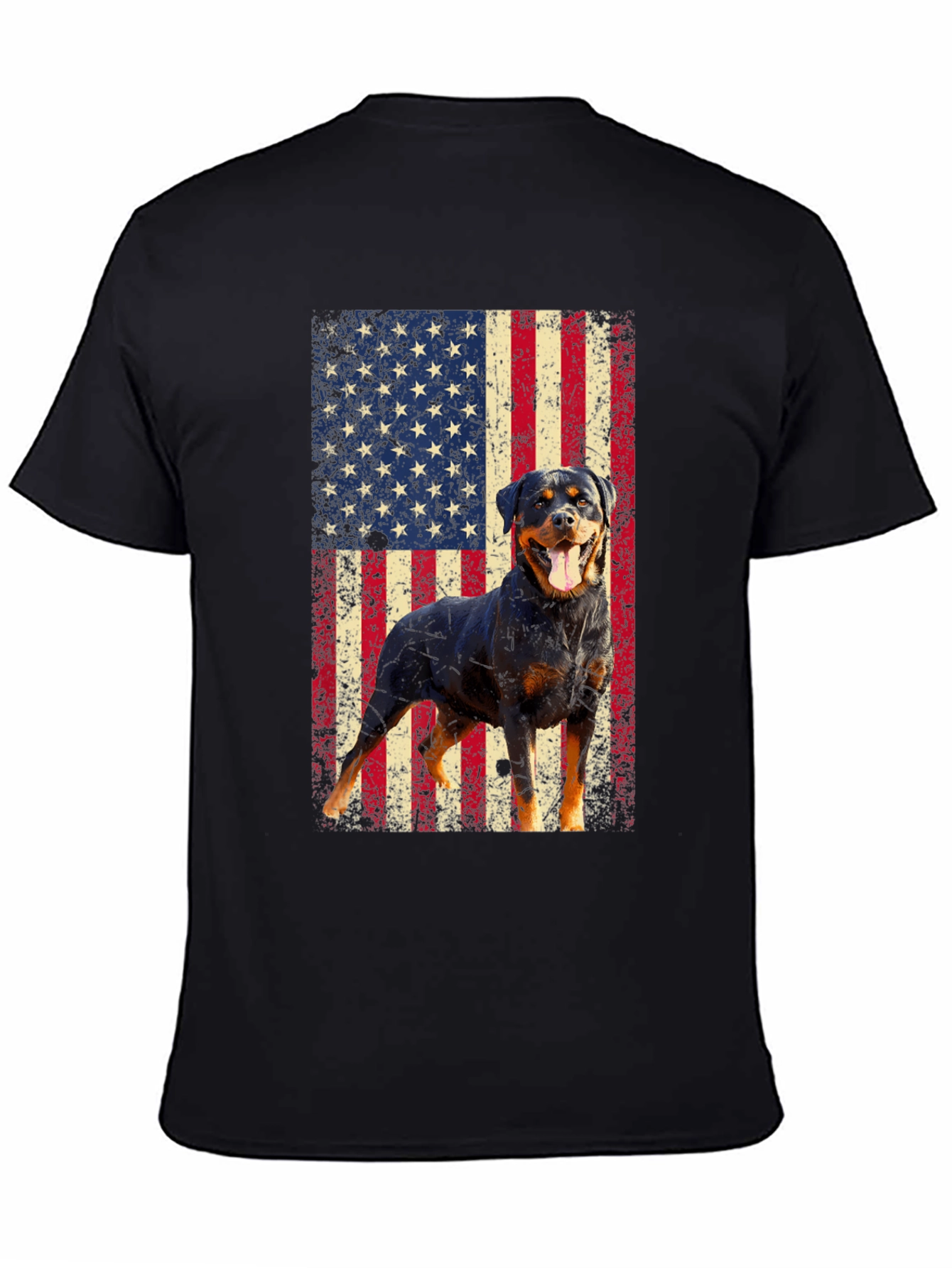 Rottweiler American Flag T-Shirt