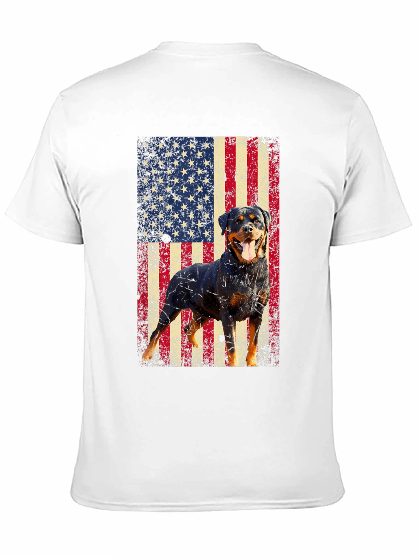 Rottweiler American Flag T-Shirt