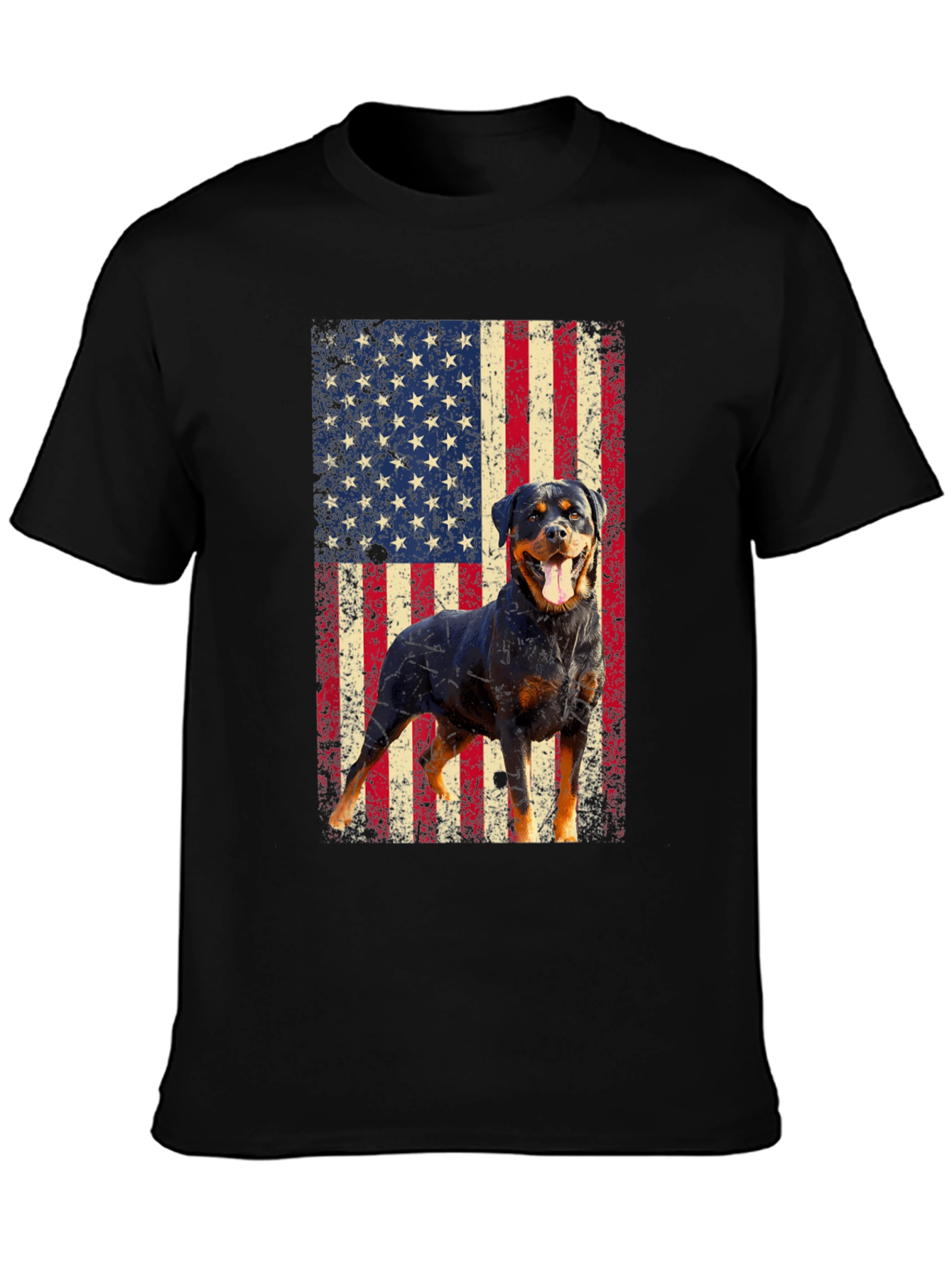 Rottweiler American Flag T-Shirt