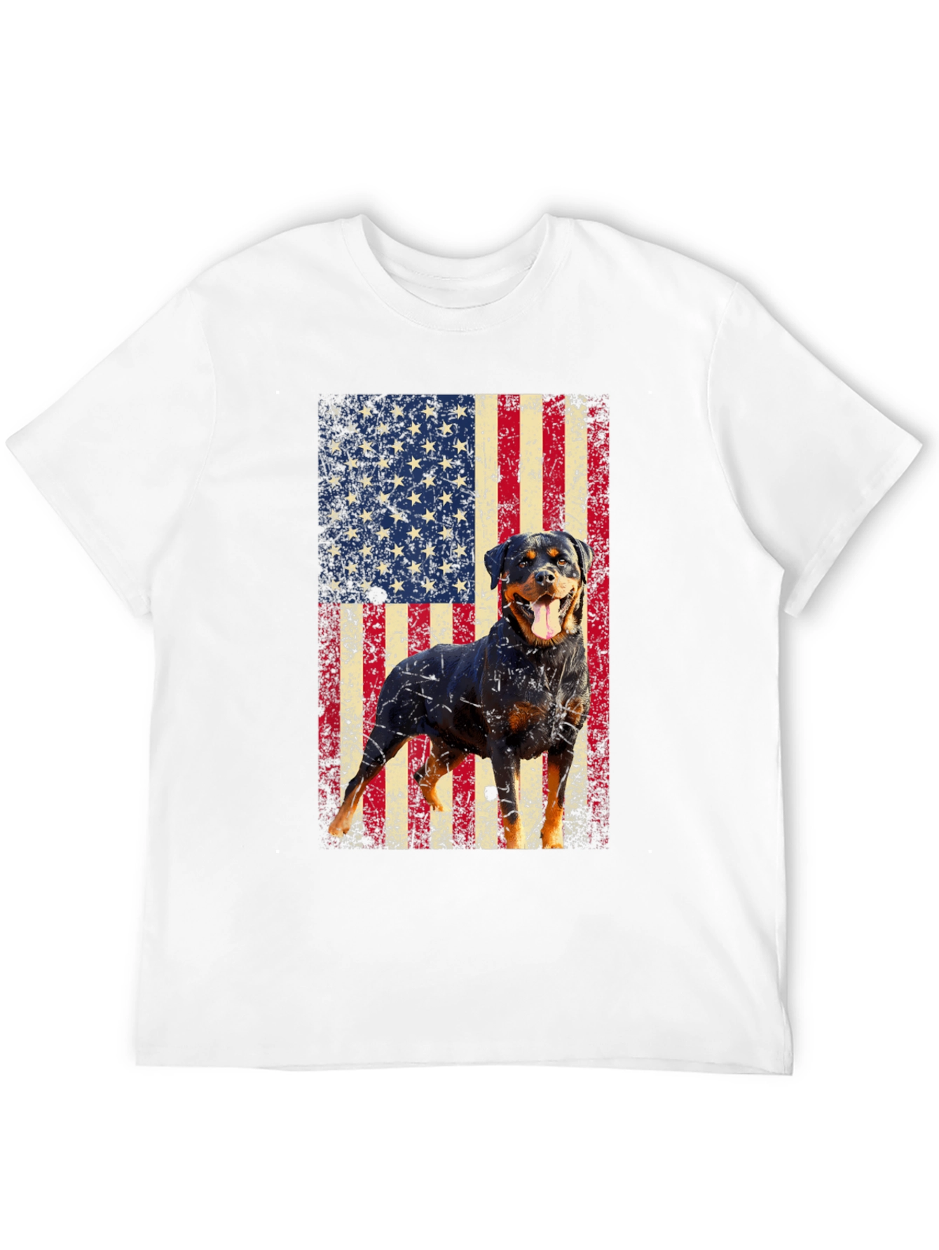 Rottweiler American Flag T-Shirt