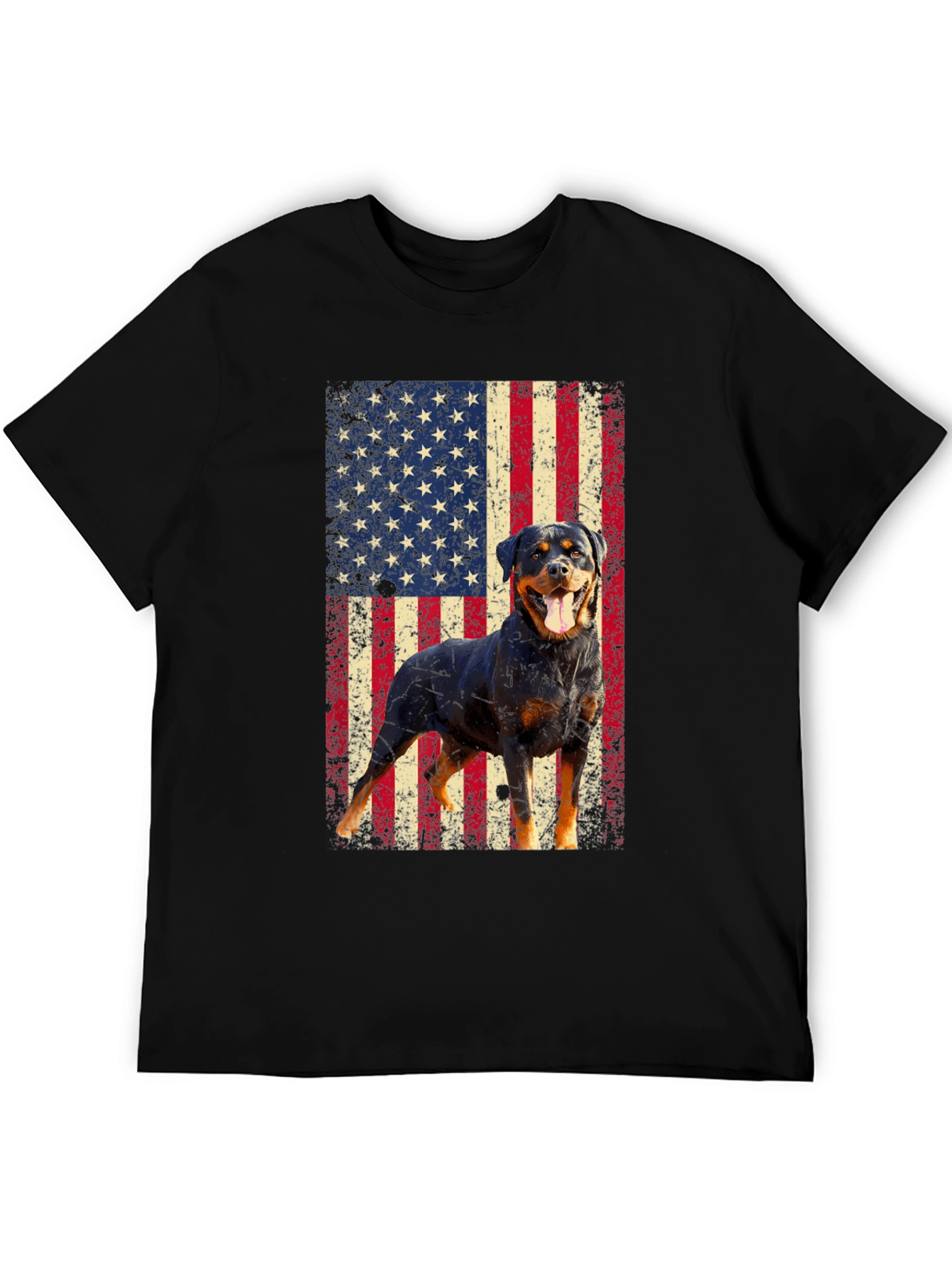 Rottweiler American Flag T-Shirt