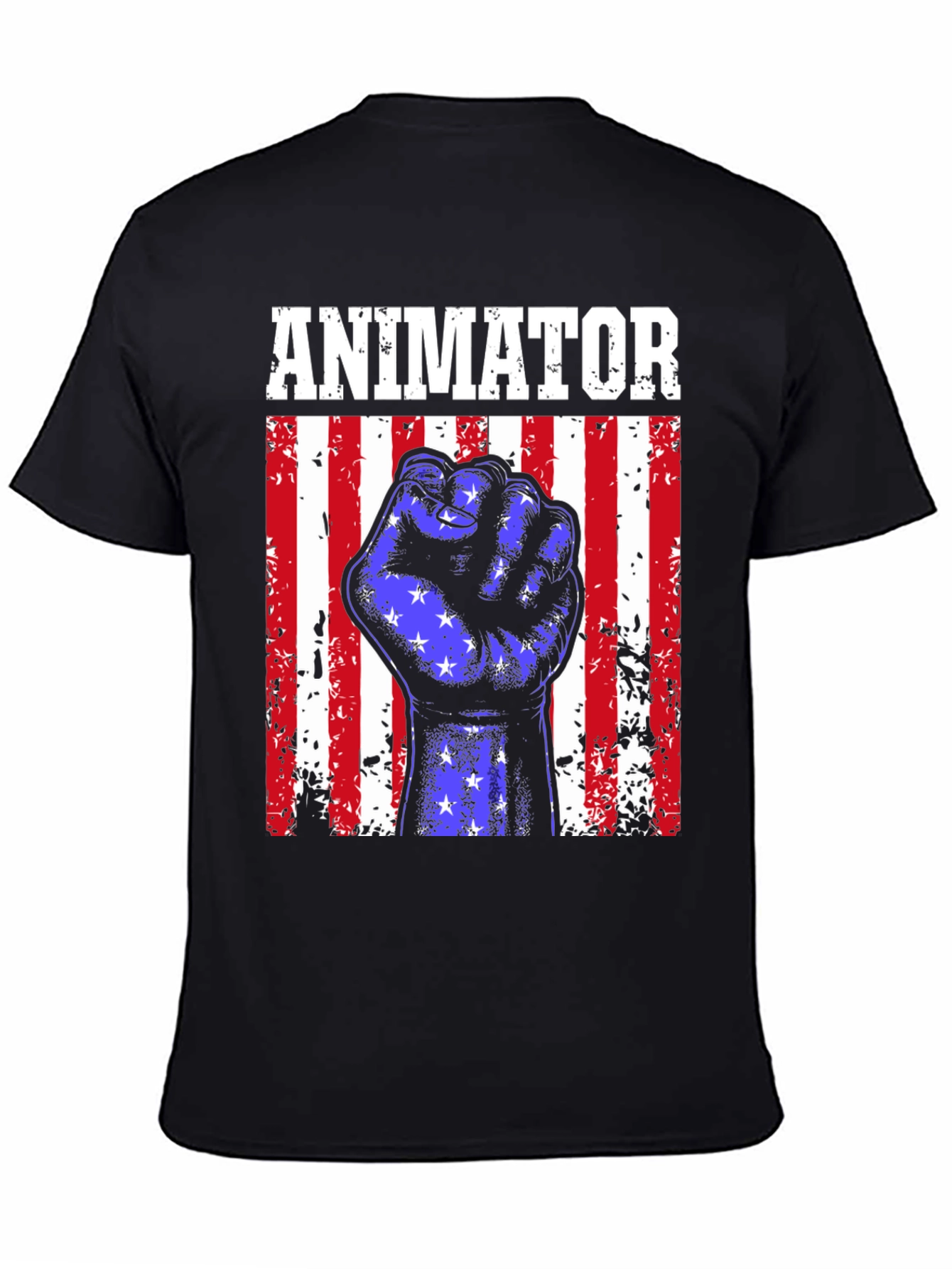 Animator American Flag Fist T-Shirt