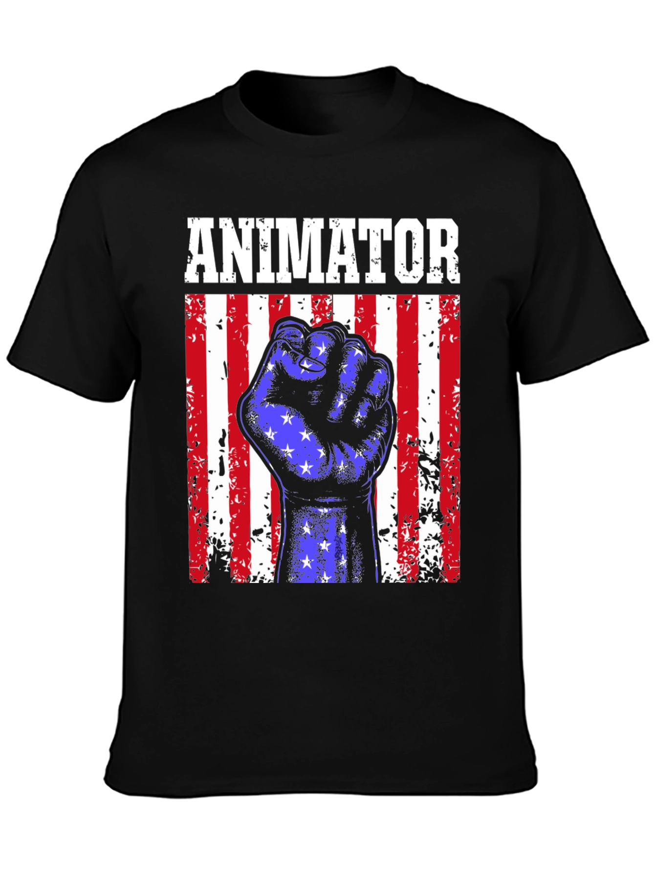 Animator American Flag Fist T-Shirt