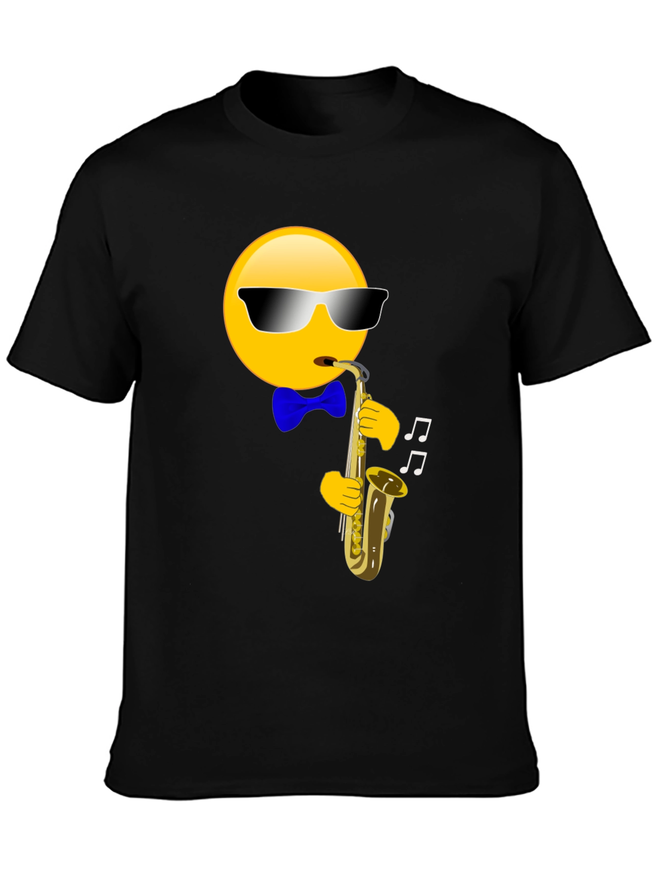 Saxophone Emoji Graphic T-Shirt