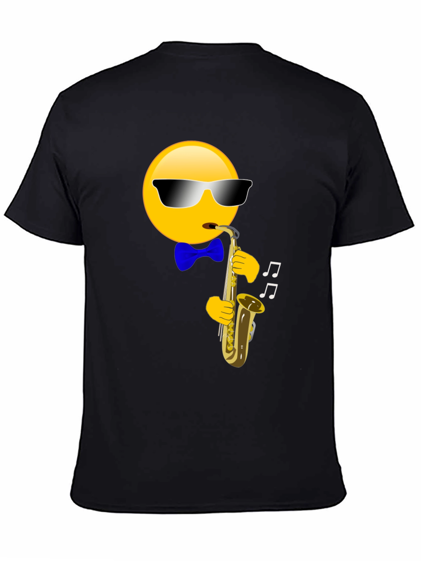 Saxophone Emoji Graphic T-Shirt