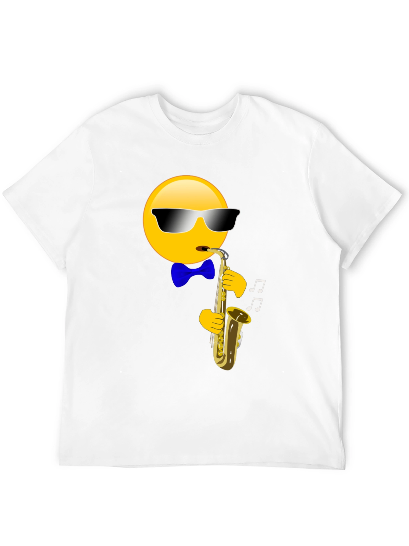 Saxophone Emoji Graphic T-Shirt