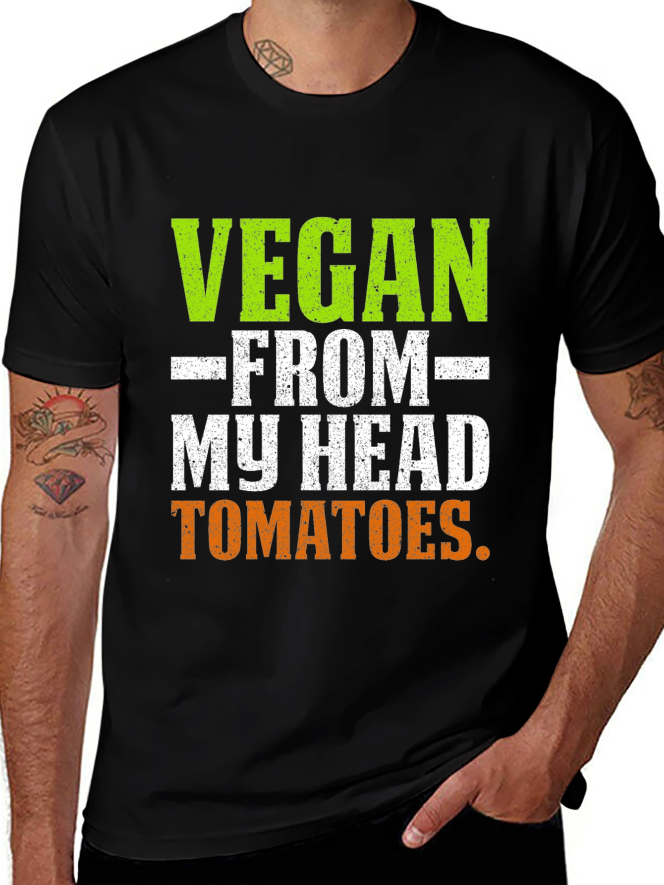 Vegan From My Head Tomatoes T-Shirt