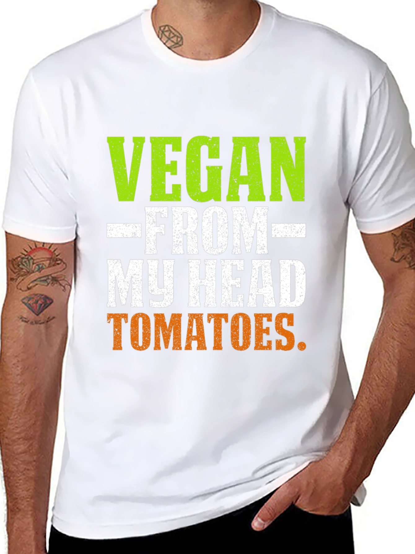 Vegan From My Head Tomatoes T-Shirt