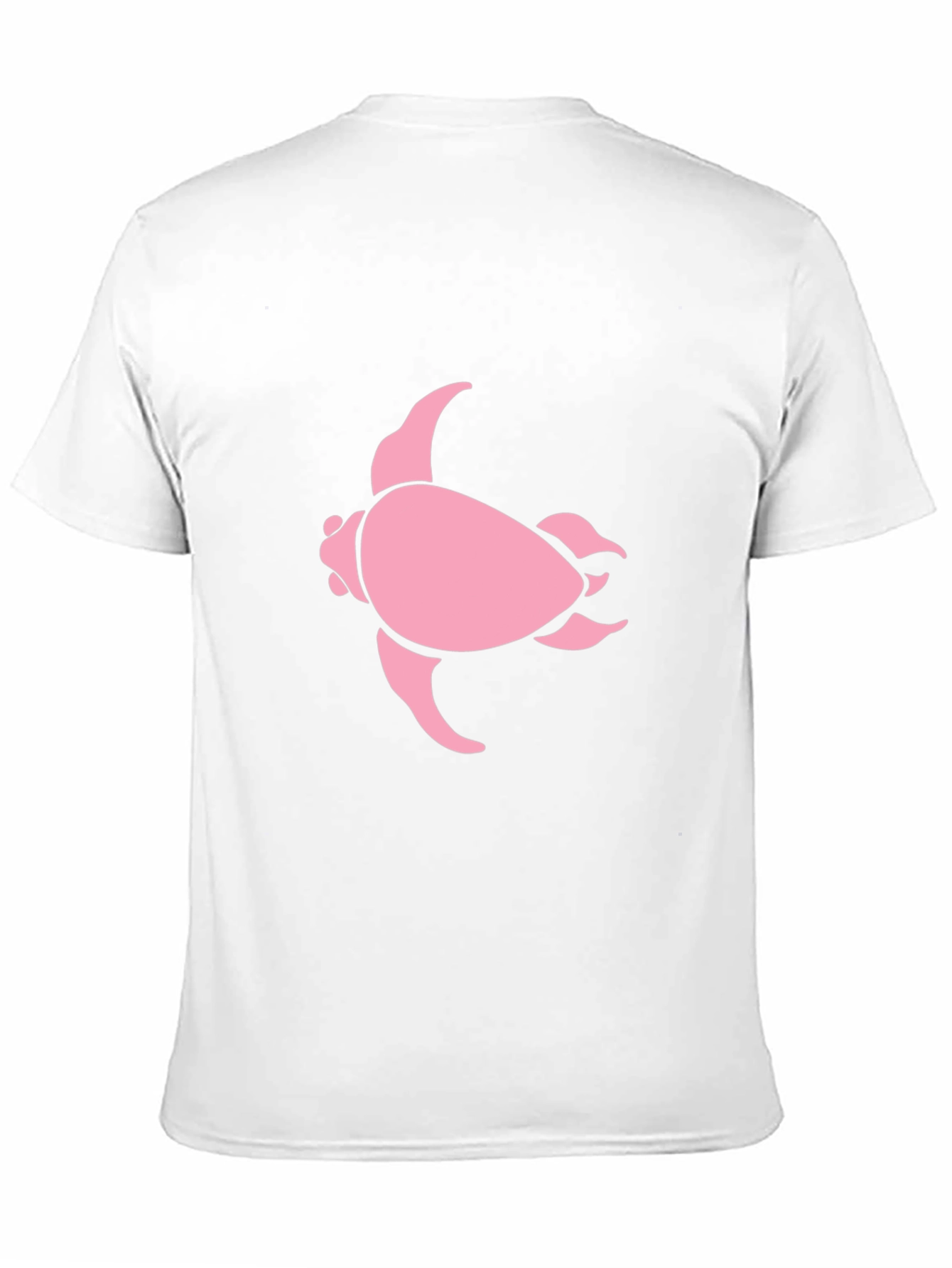 Pink Turtle Graphic Black T-Shirt