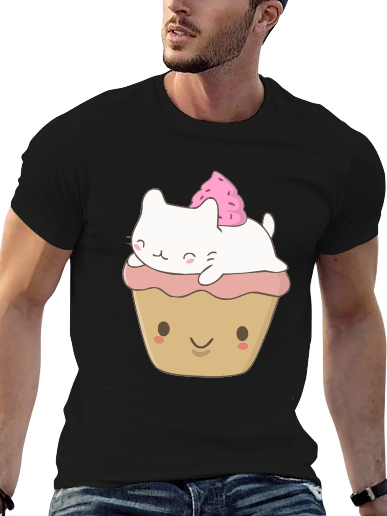 Cat Cupcake Kawaii Graphic Tee