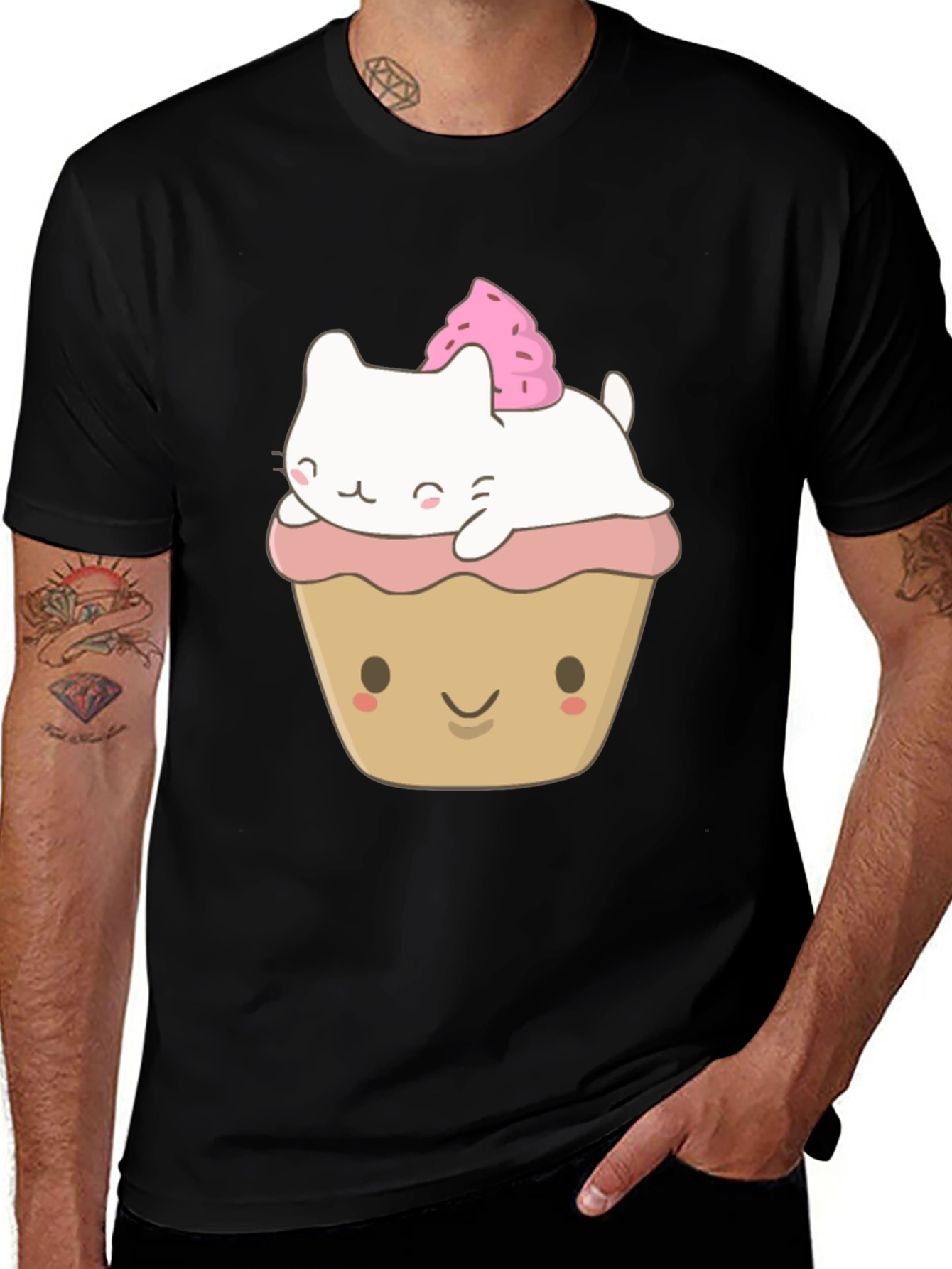 Cat Cupcake Kawaii Graphic Tee