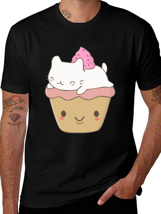 Cat Cupcake Kawaii Graphic Tee