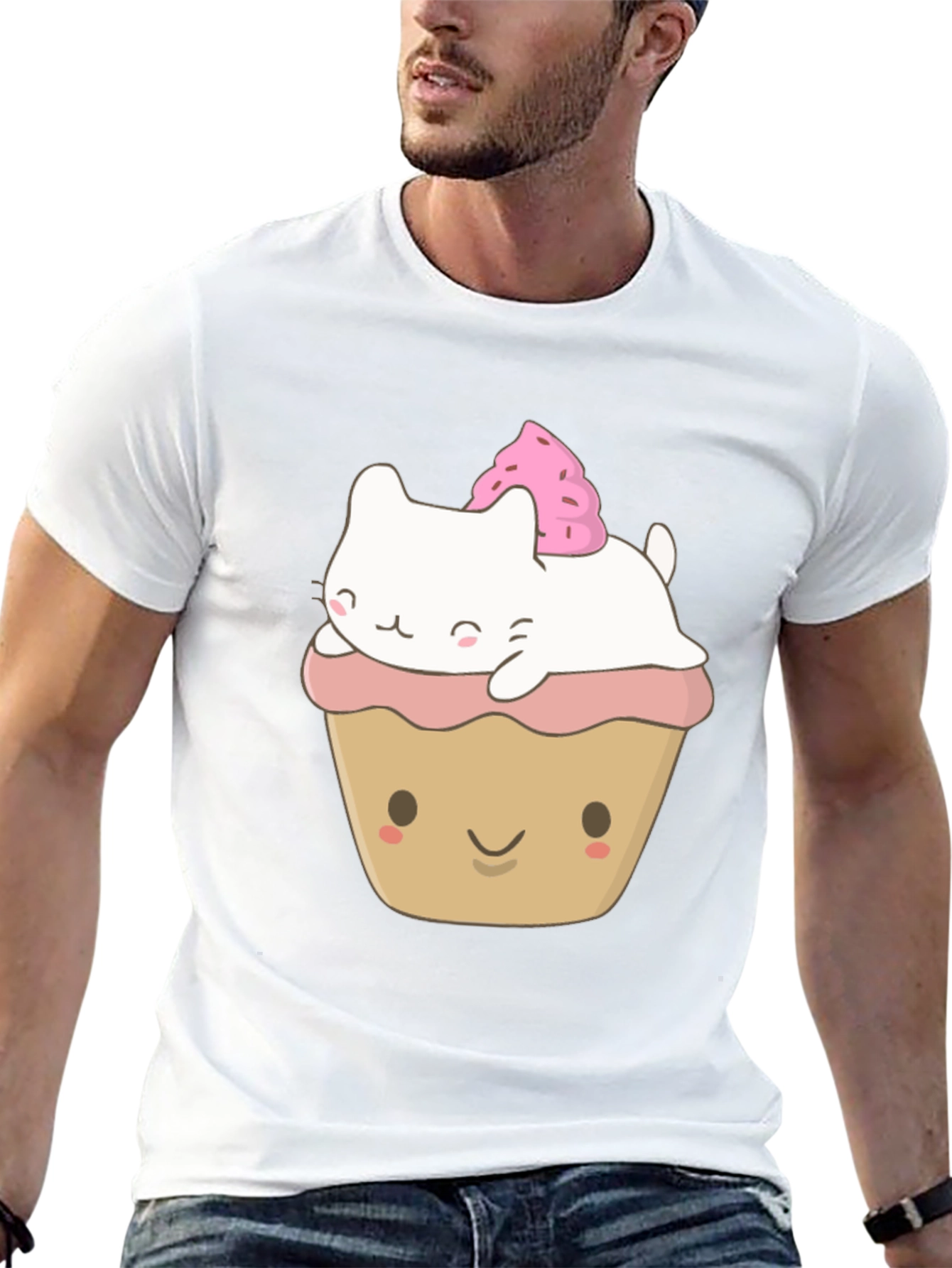 Cat Cupcake Kawaii Graphic Tee