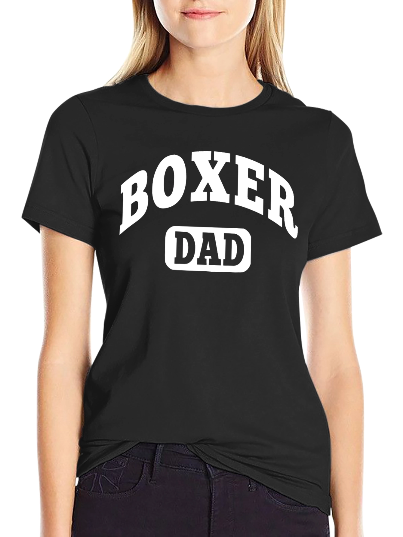 Boxer Dad Black T-Shirt