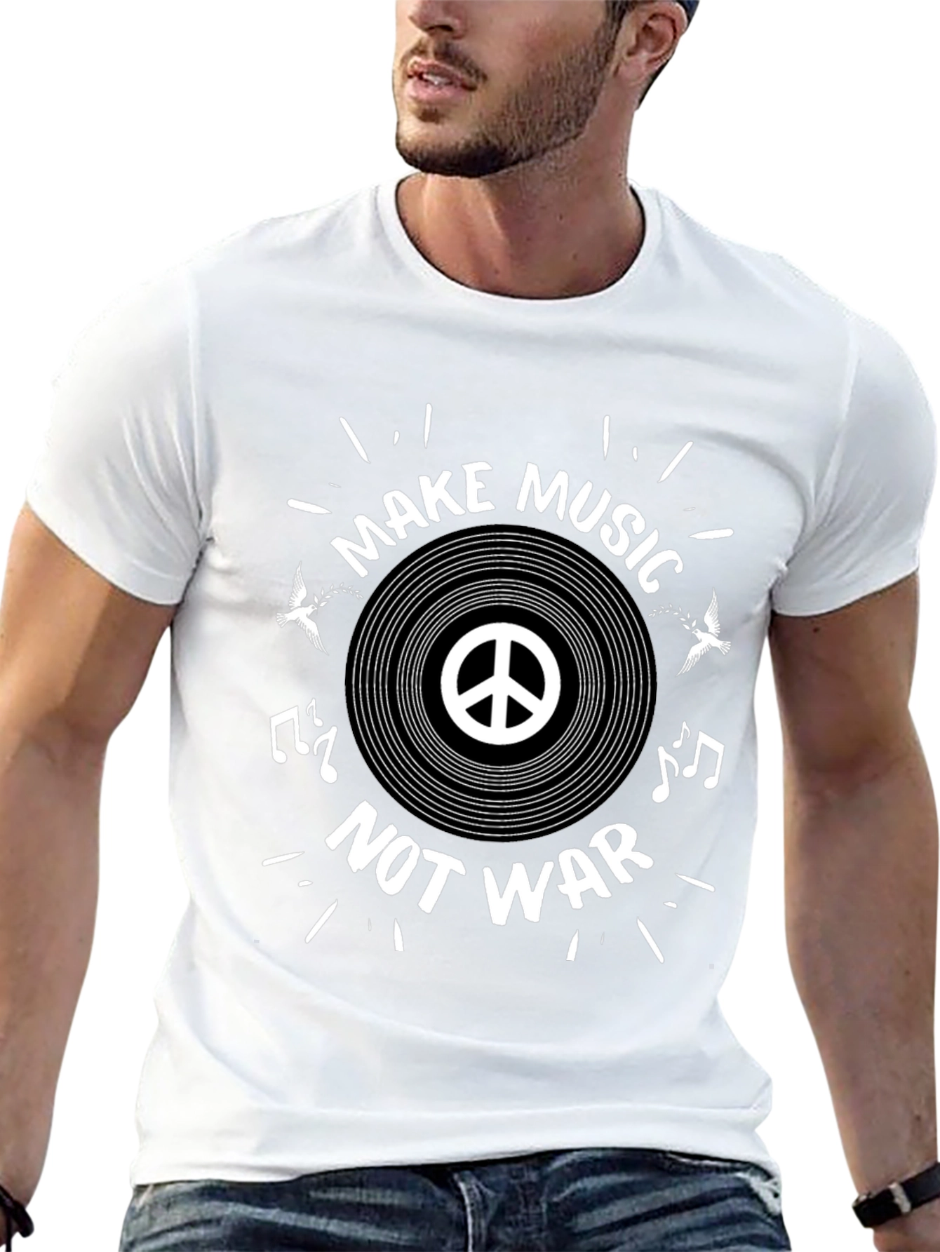 Make Music Not War Graphic Tee