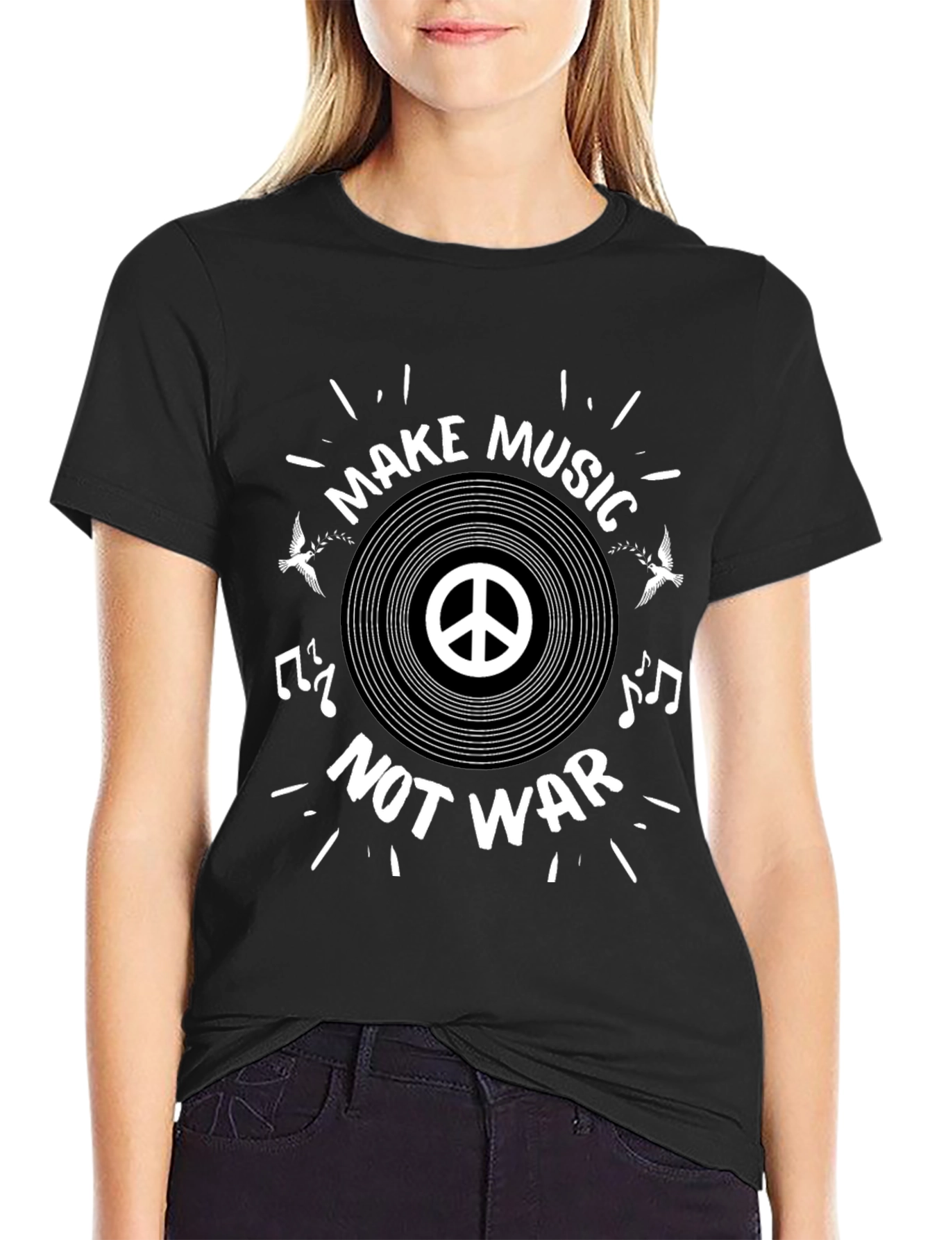 Make Music Not War Graphic Tee