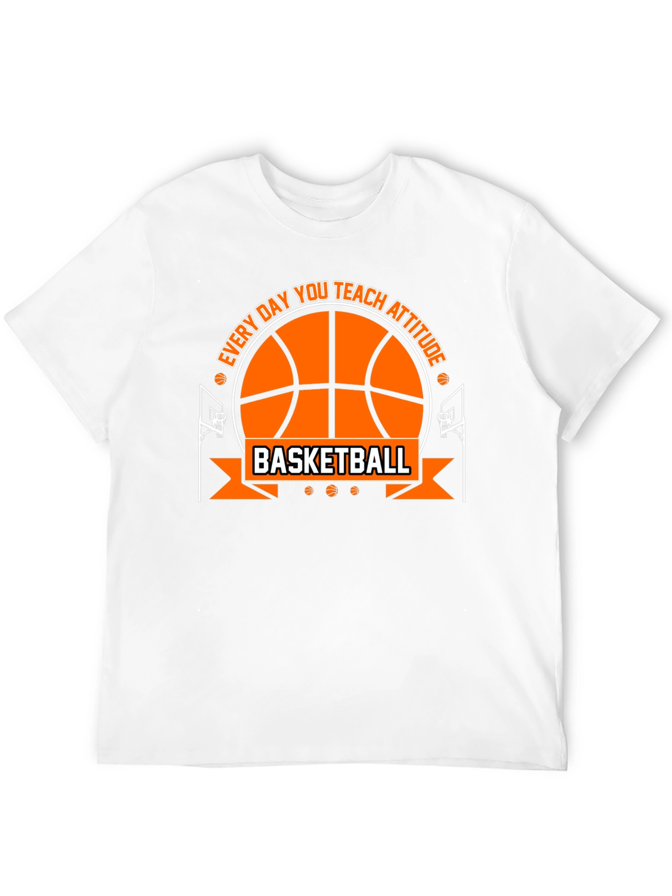 Basketball Attitude Graphic T-Shirt