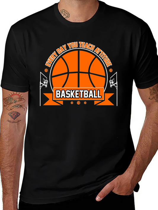 Basketball Attitude Graphic T-Shirt