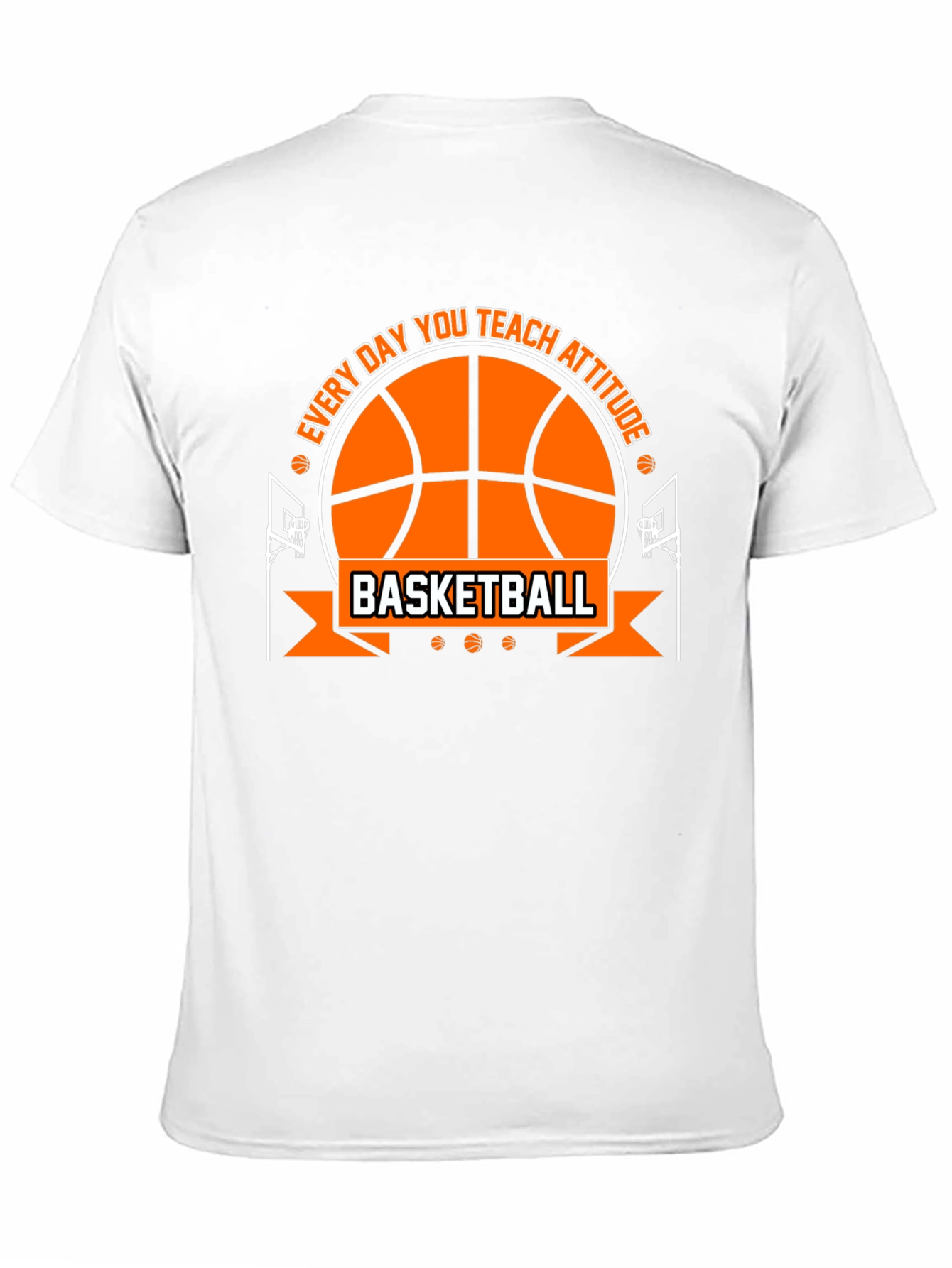 Basketball Attitude Graphic T-Shirt