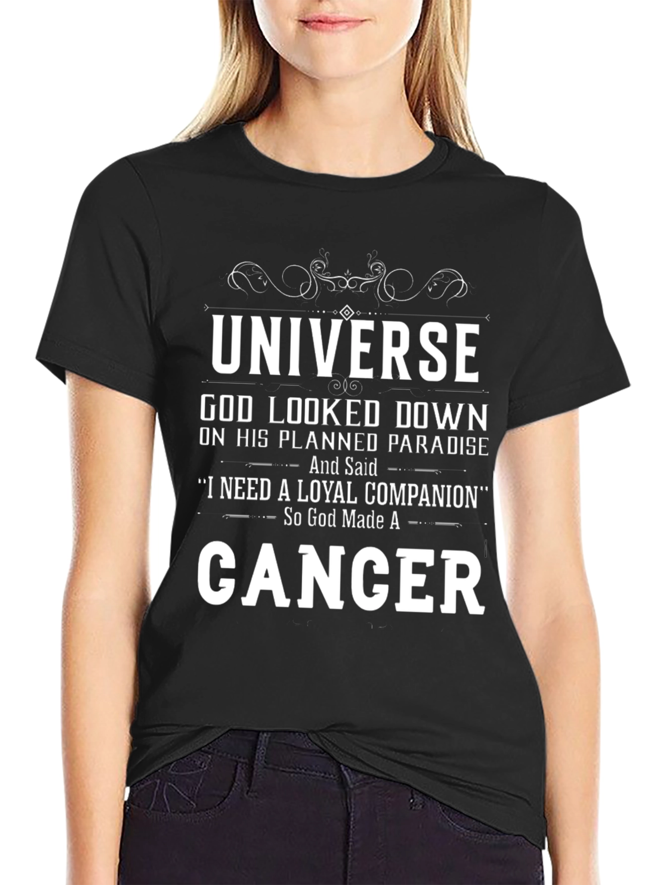 Loyal Cancer Zodiac Graphic T-Shirt