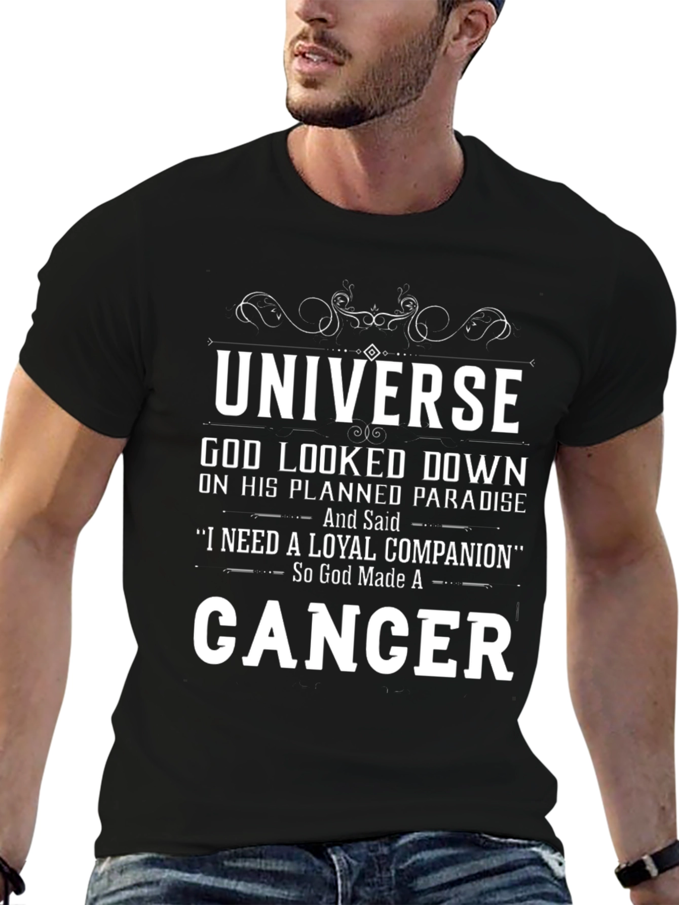 Loyal Cancer Zodiac Graphic T-Shirt