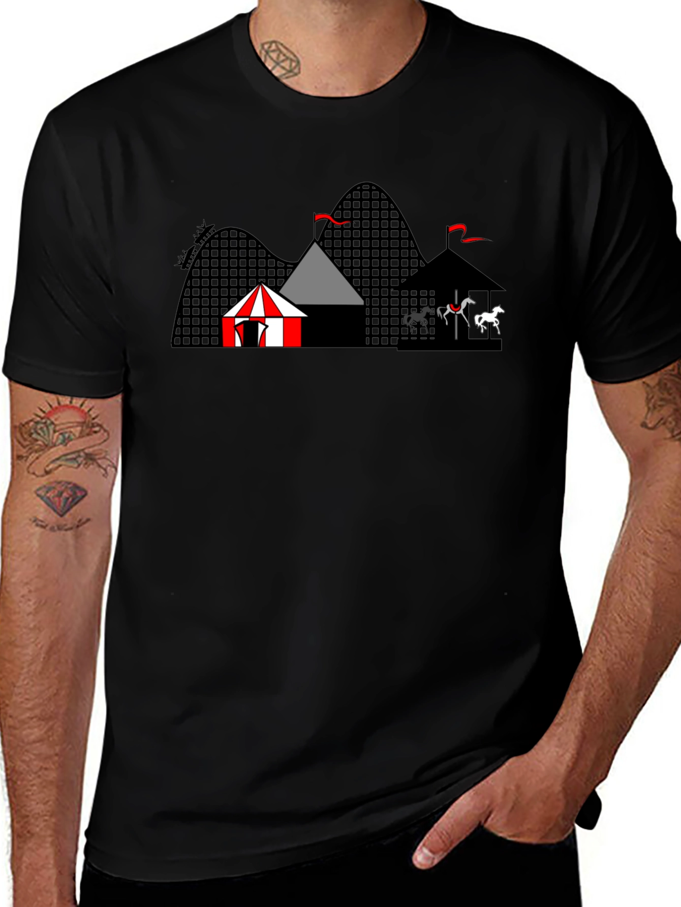 Amusement Park Graphic T-Shirt