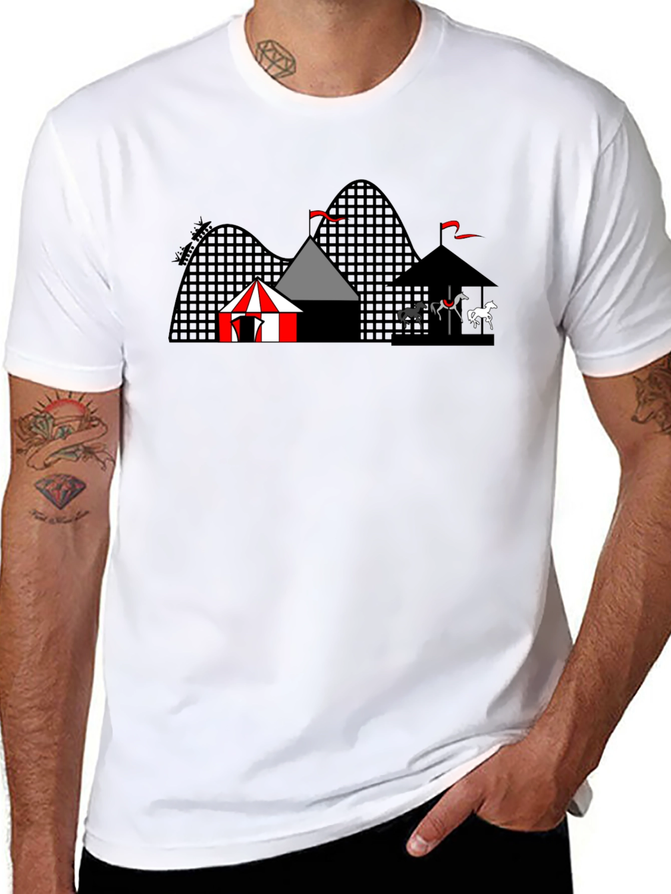 Amusement Park Graphic T-Shirt