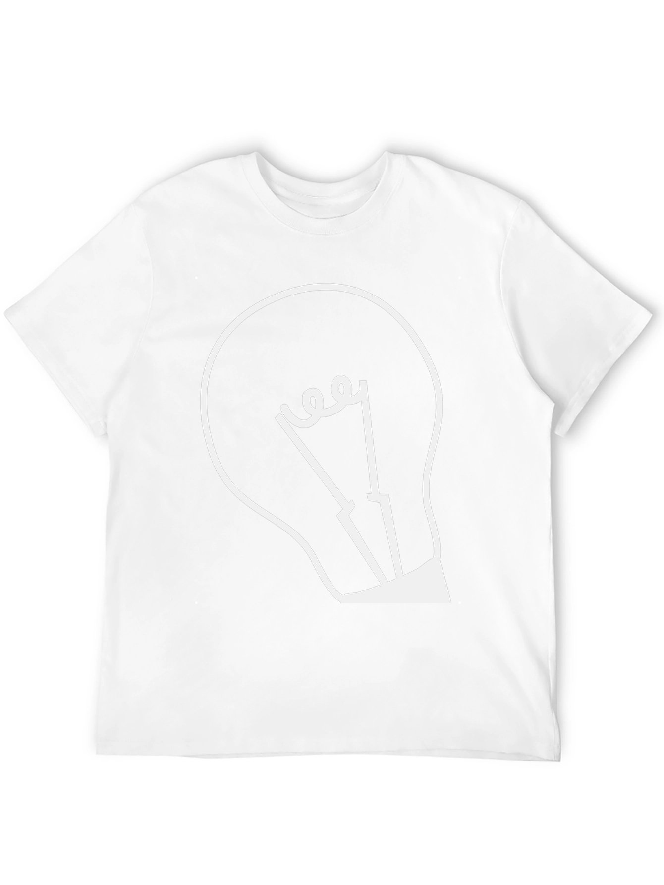 Light Bulb Graphic Tee - Modern Design T-Shirt