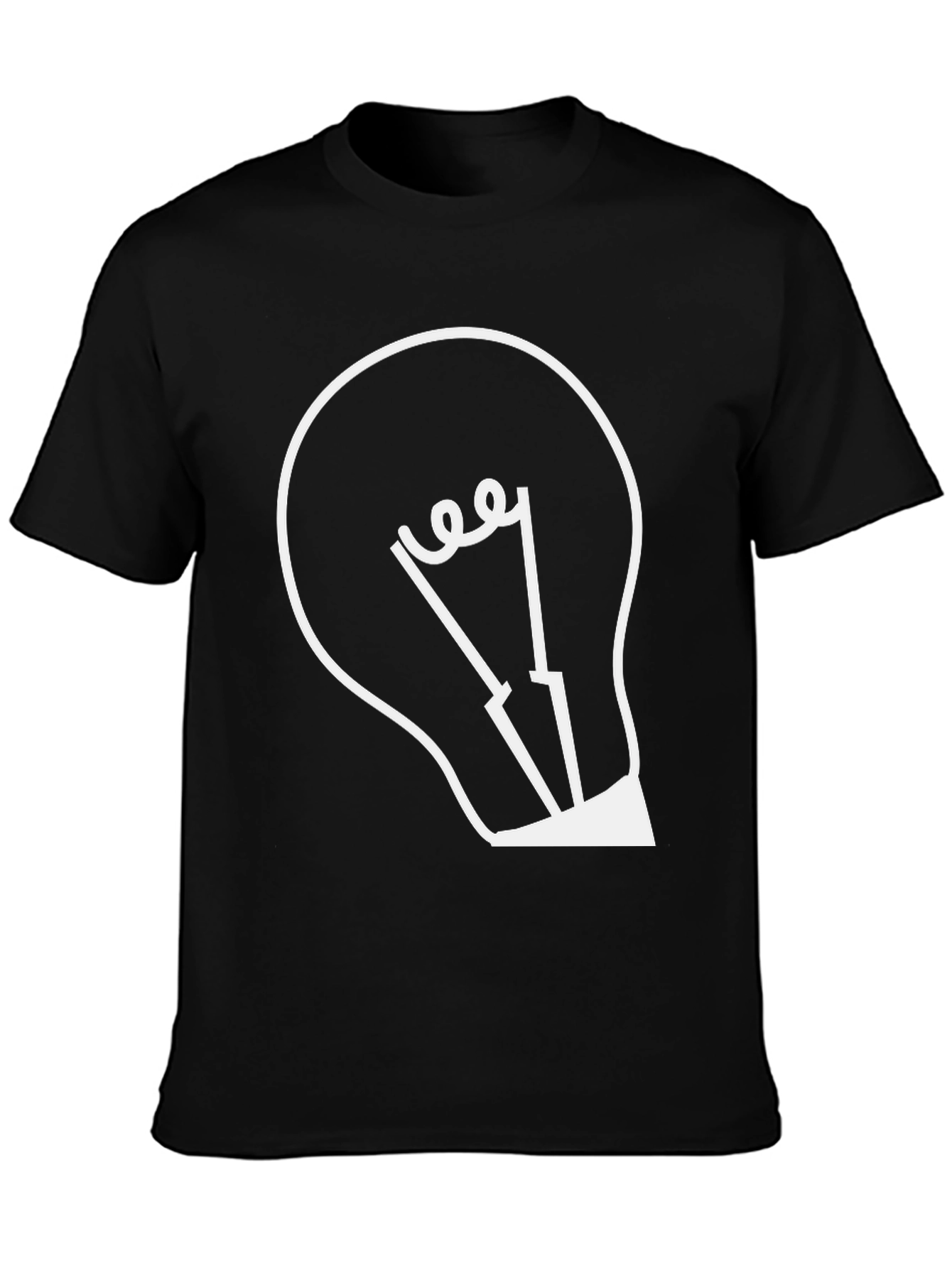 Light Bulb Graphic Tee - Modern Design T-Shirt