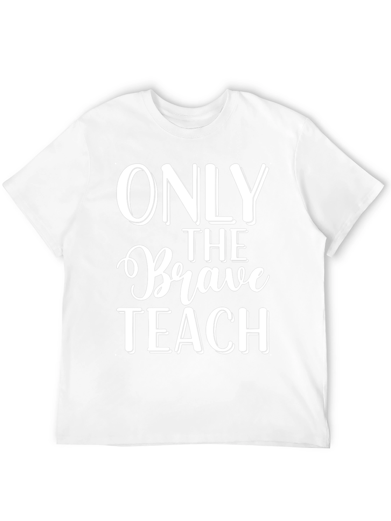 Only The Brave Teach T-Shirt - Black