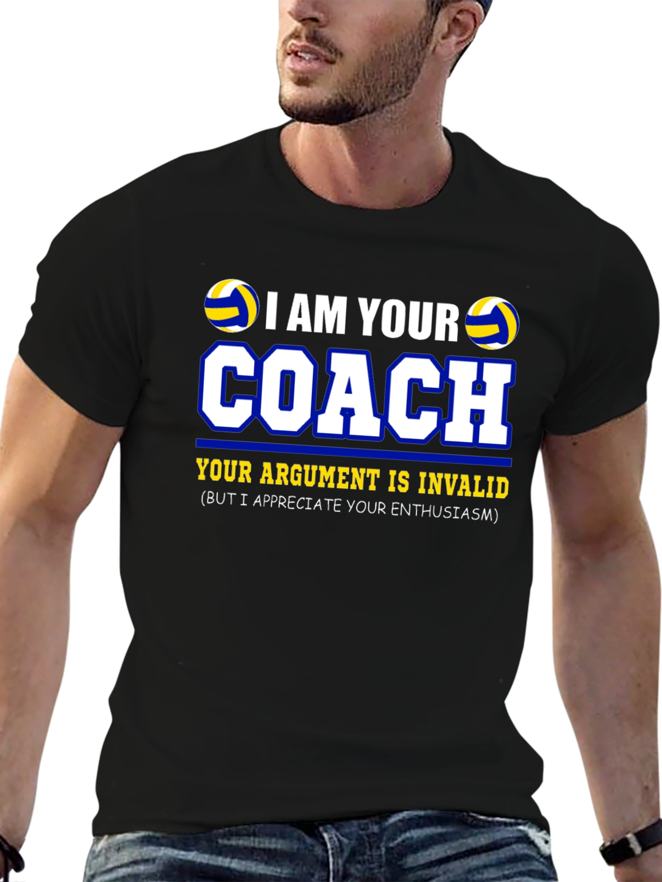 I AM YOUR COACH T-Shirt Volleyball Gift