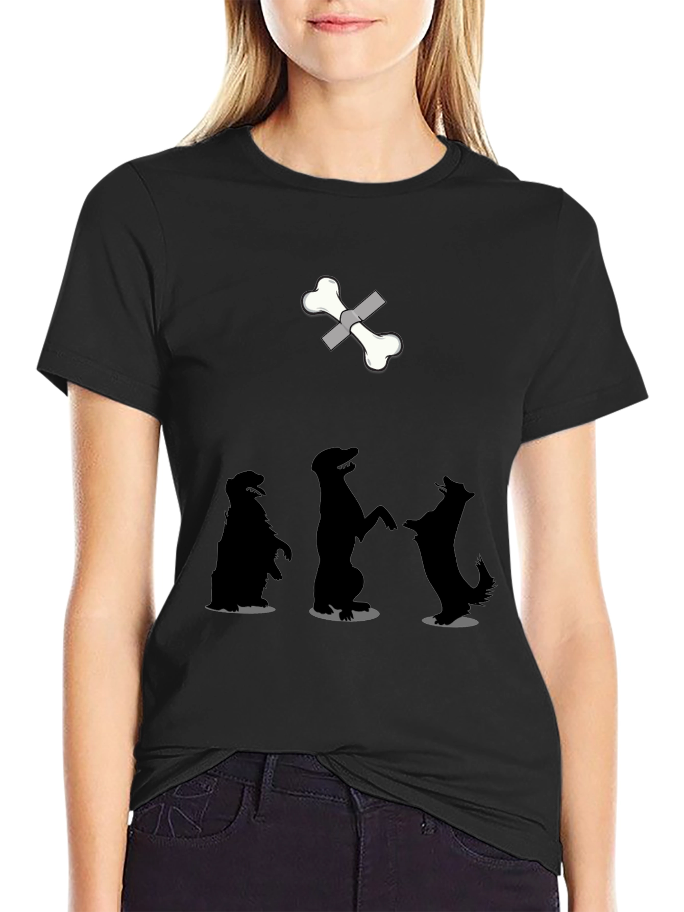 Dog Bone T-Shirt - Funny Animal Graphic Tee