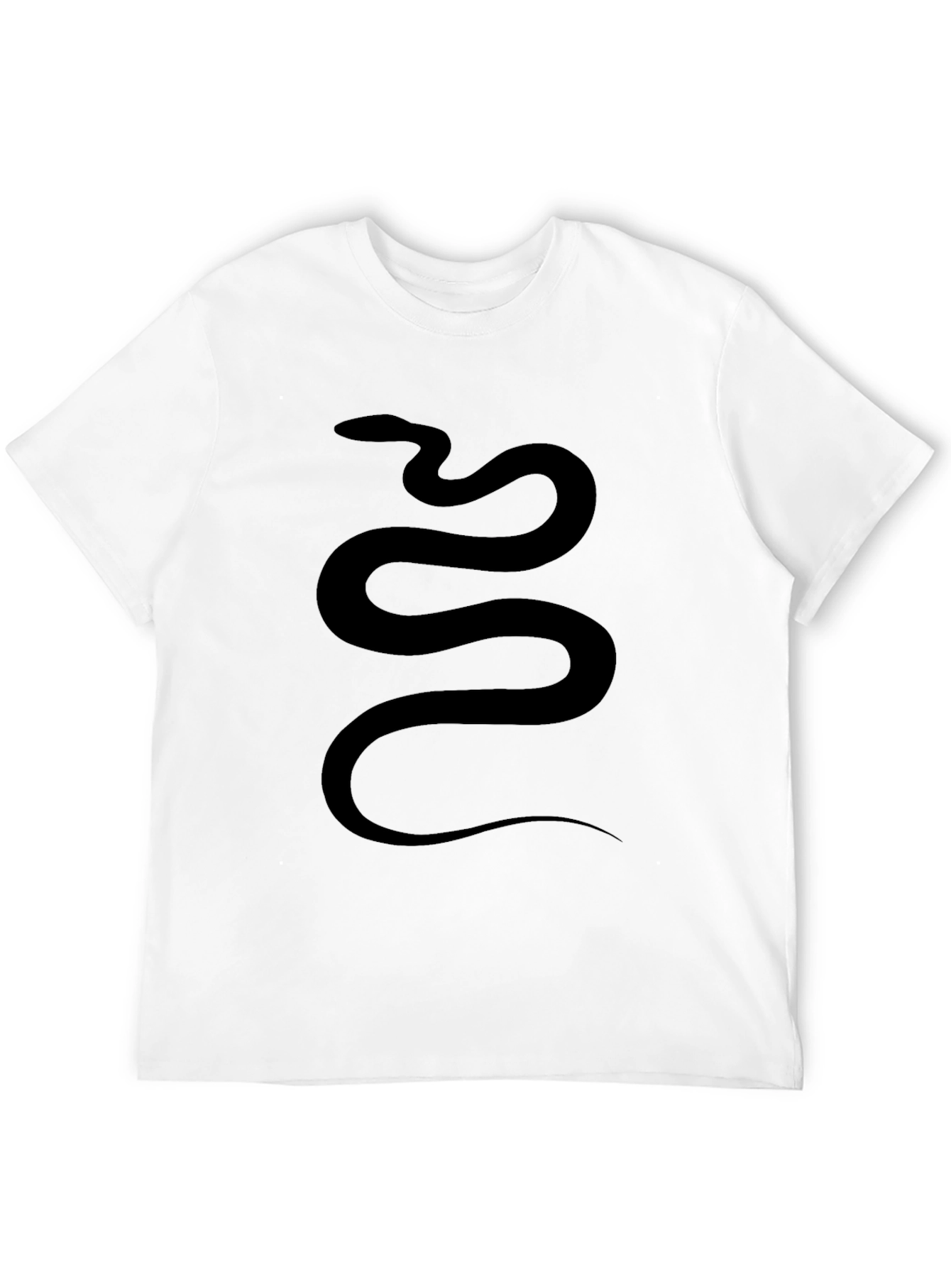 Mens Black Snake Graphic Tee