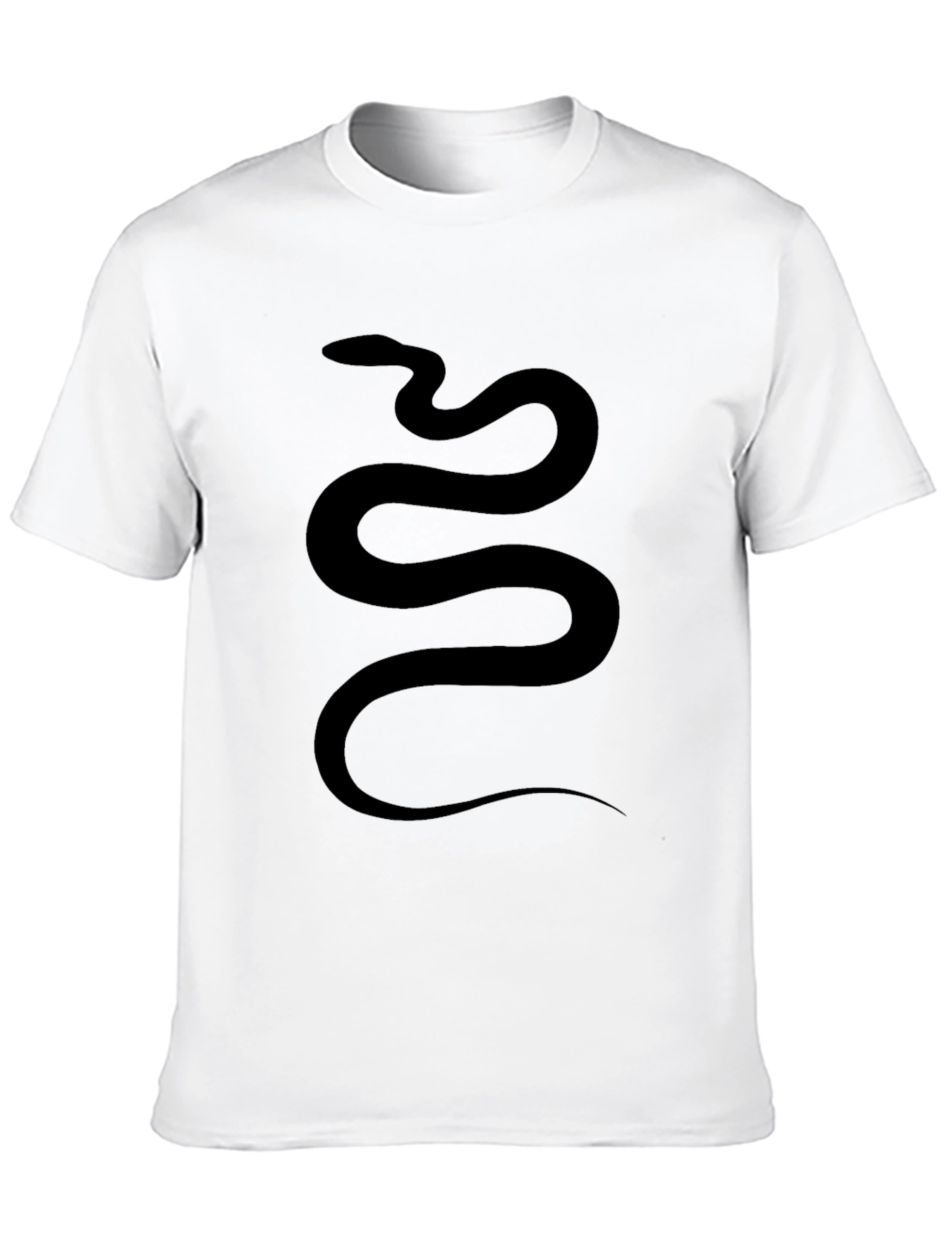 Mens Black Snake Graphic Tee
