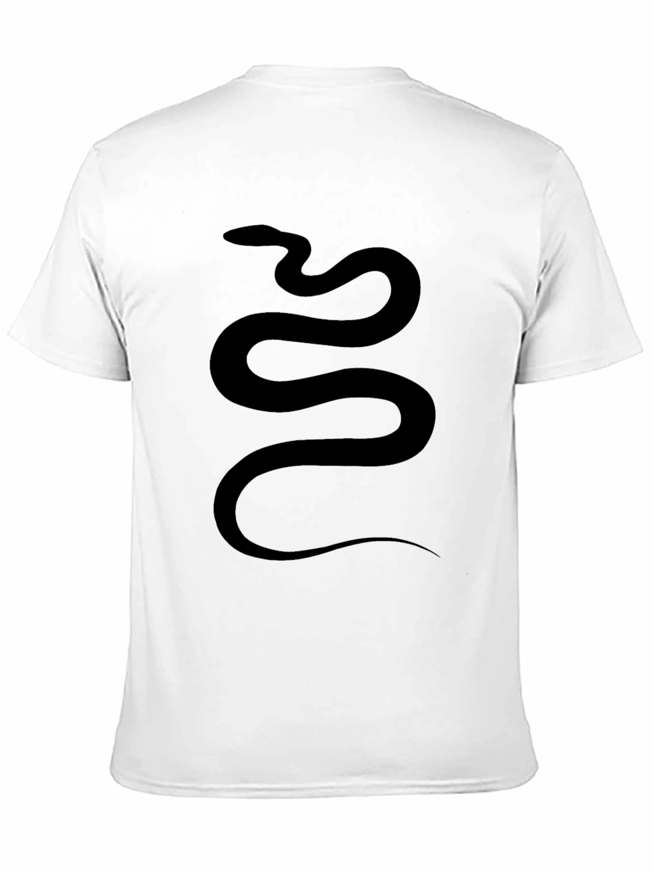 Mens Black Snake Graphic Tee