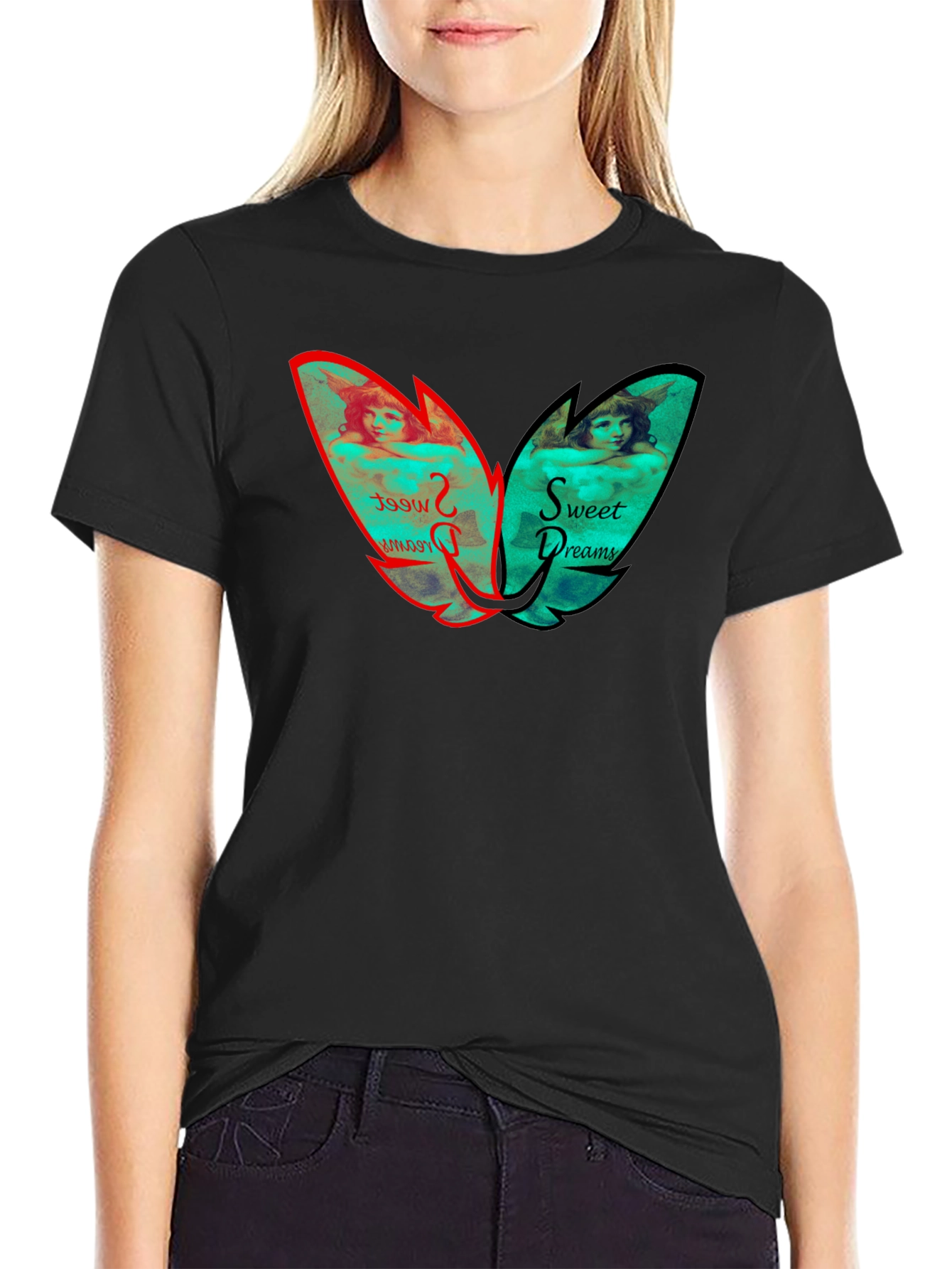 Sweet Dreams Graphic Tee - Black