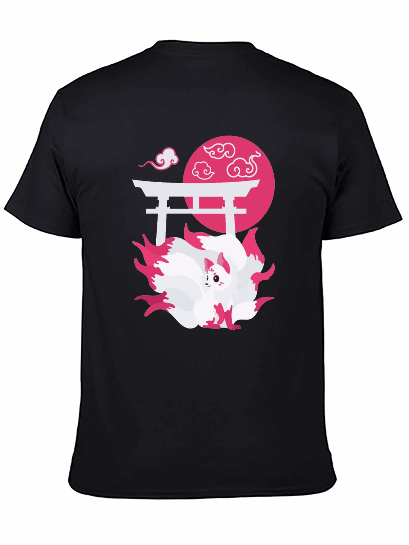 Nine-Tailed Fox Graphic Tee - Japanese Anime Shirt