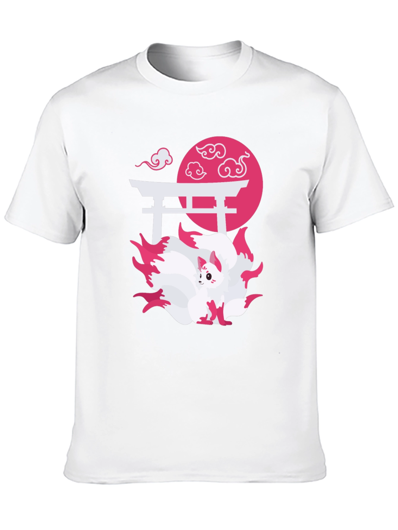 Nine-Tailed Fox Graphic Tee - Japanese Anime Shirt