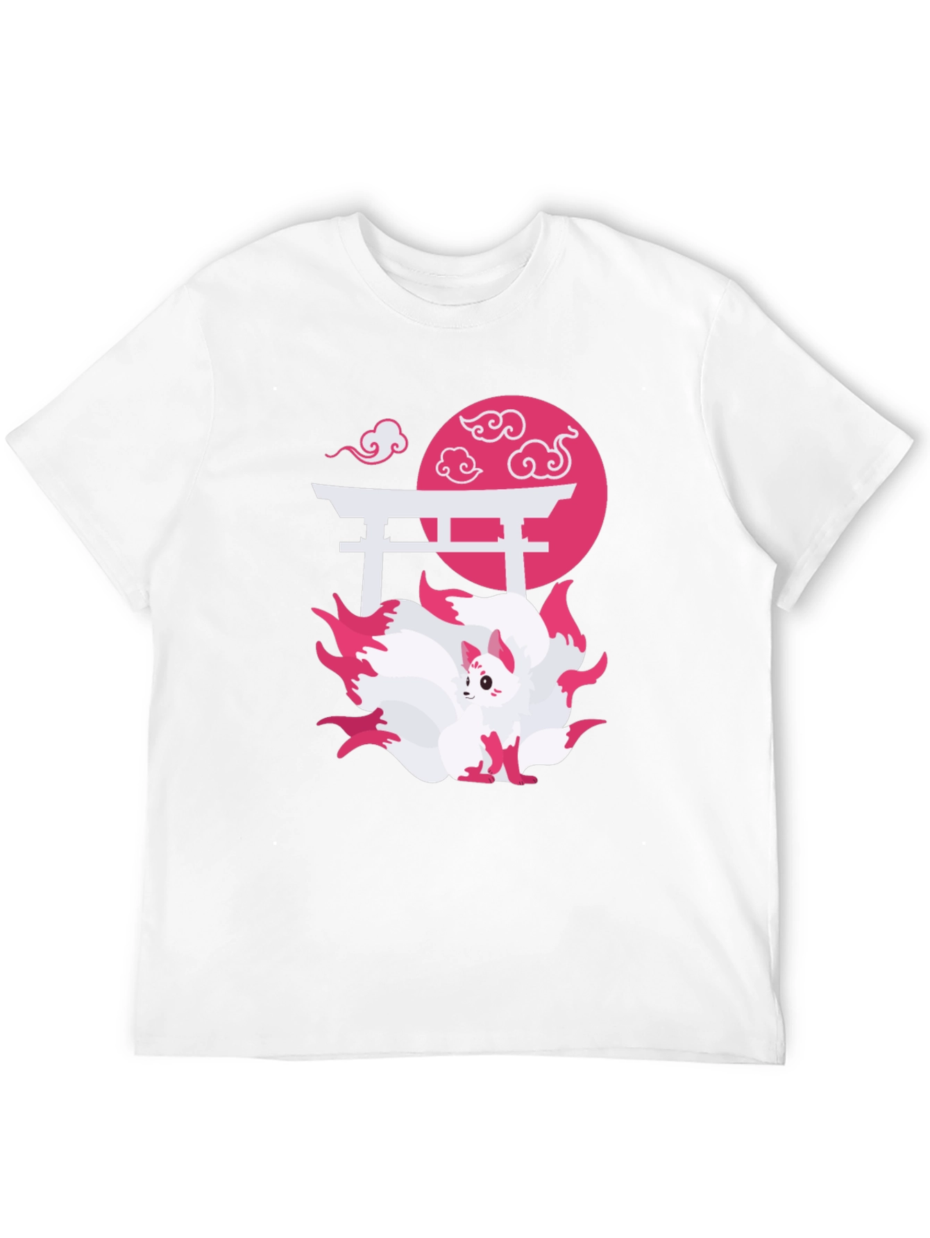 Nine-Tailed Fox Graphic Tee - Japanese Anime Shirt