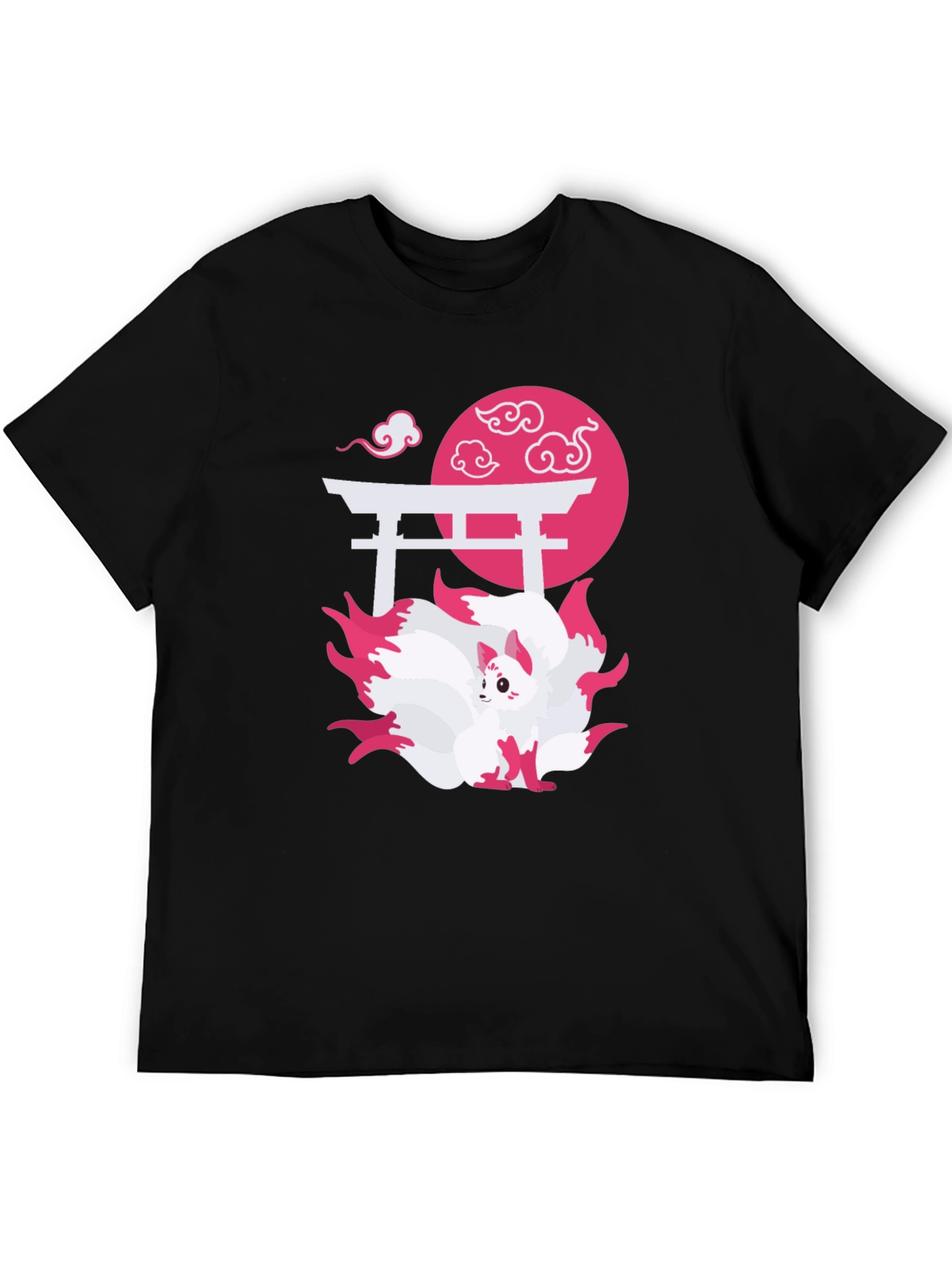 Nine-Tailed Fox Graphic Tee - Japanese Anime Shirt