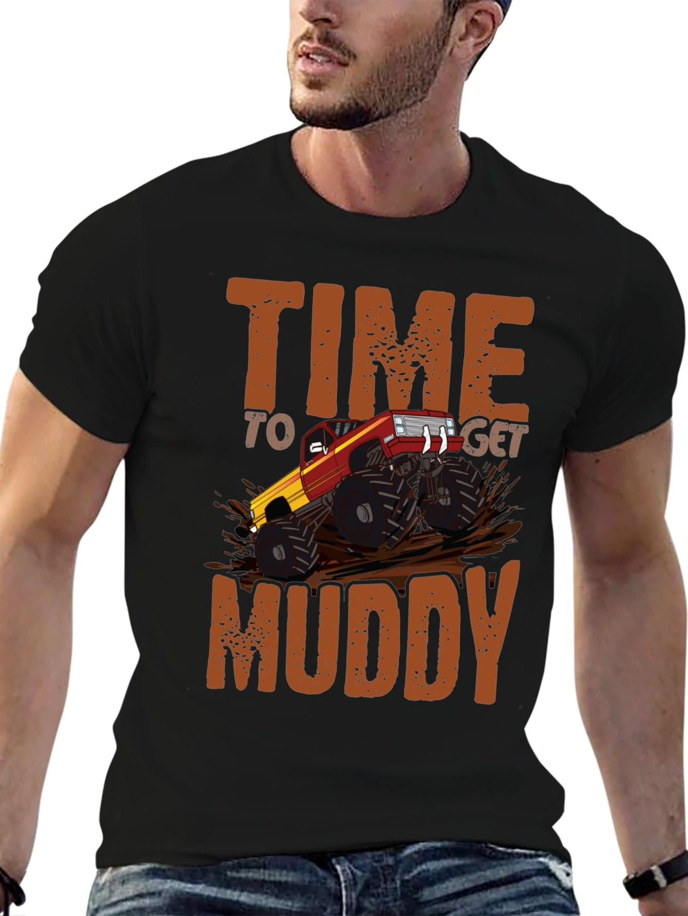 Time to Get Muddy Monster Truck T-Shirt