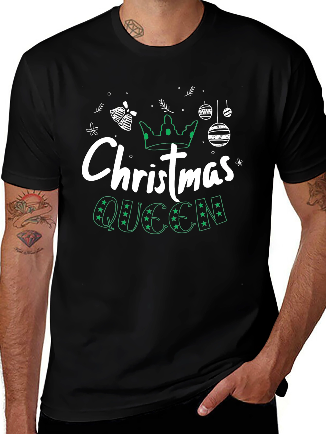 Christmas Queen Graphic Tee - Holiday Style