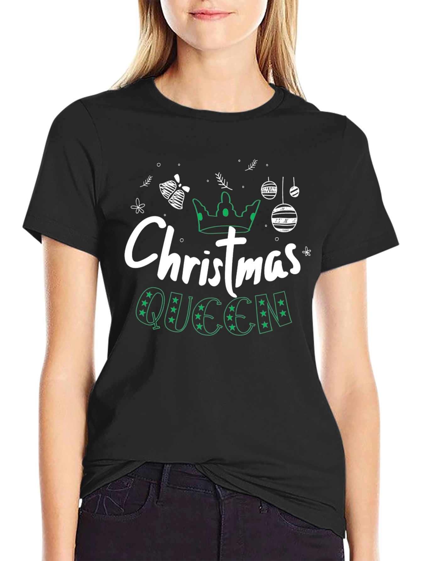 Christmas Queen Graphic Tee - Holiday Style